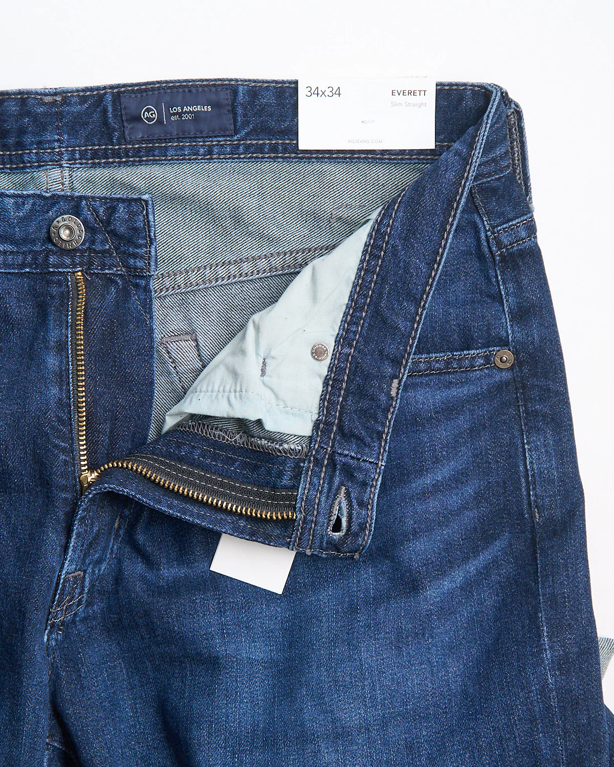 'Everett' Crusade Washed Lt. Blue Jeans - Image 5