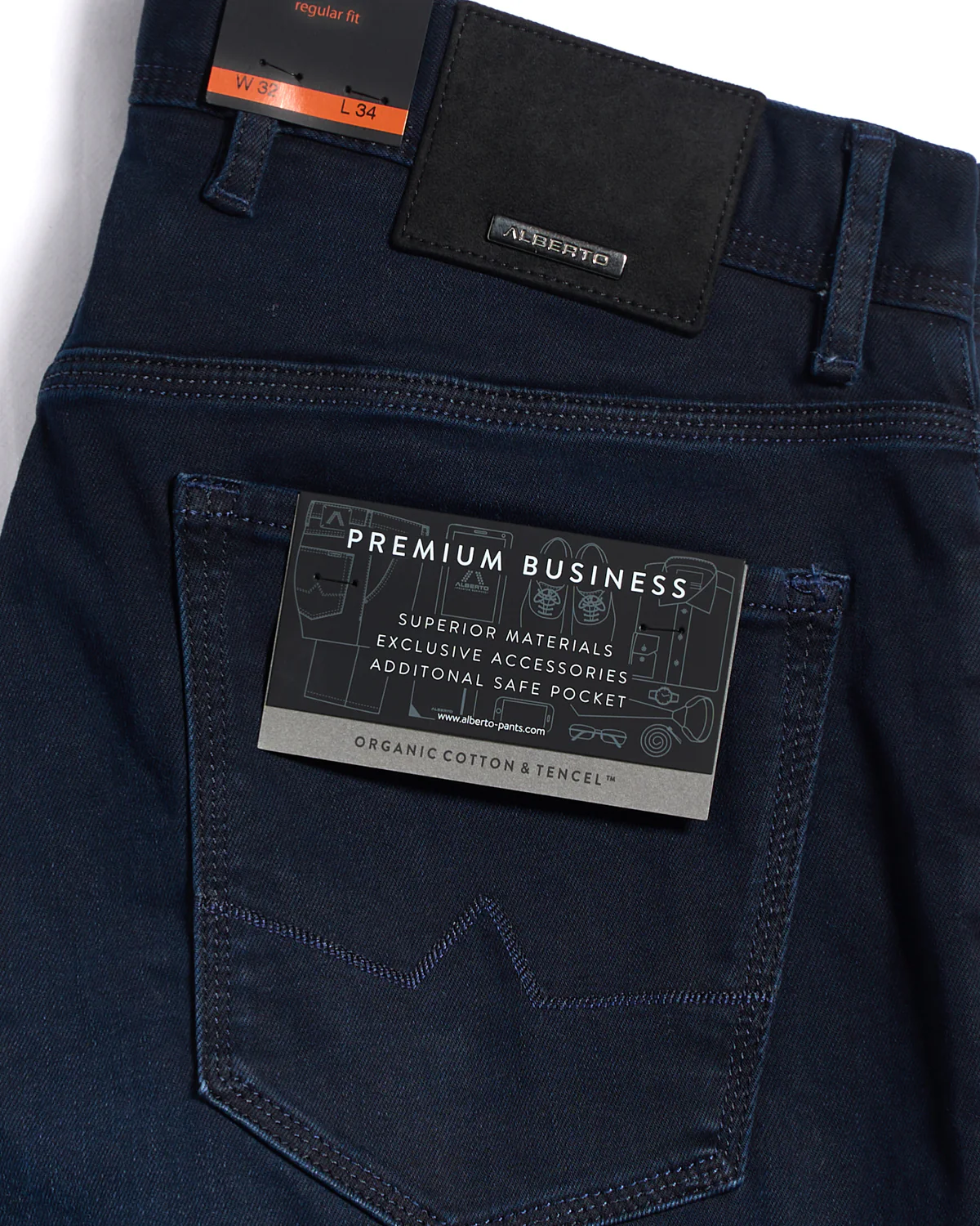Cotton & Tencel Premium Business Denim Jeans - Image 5