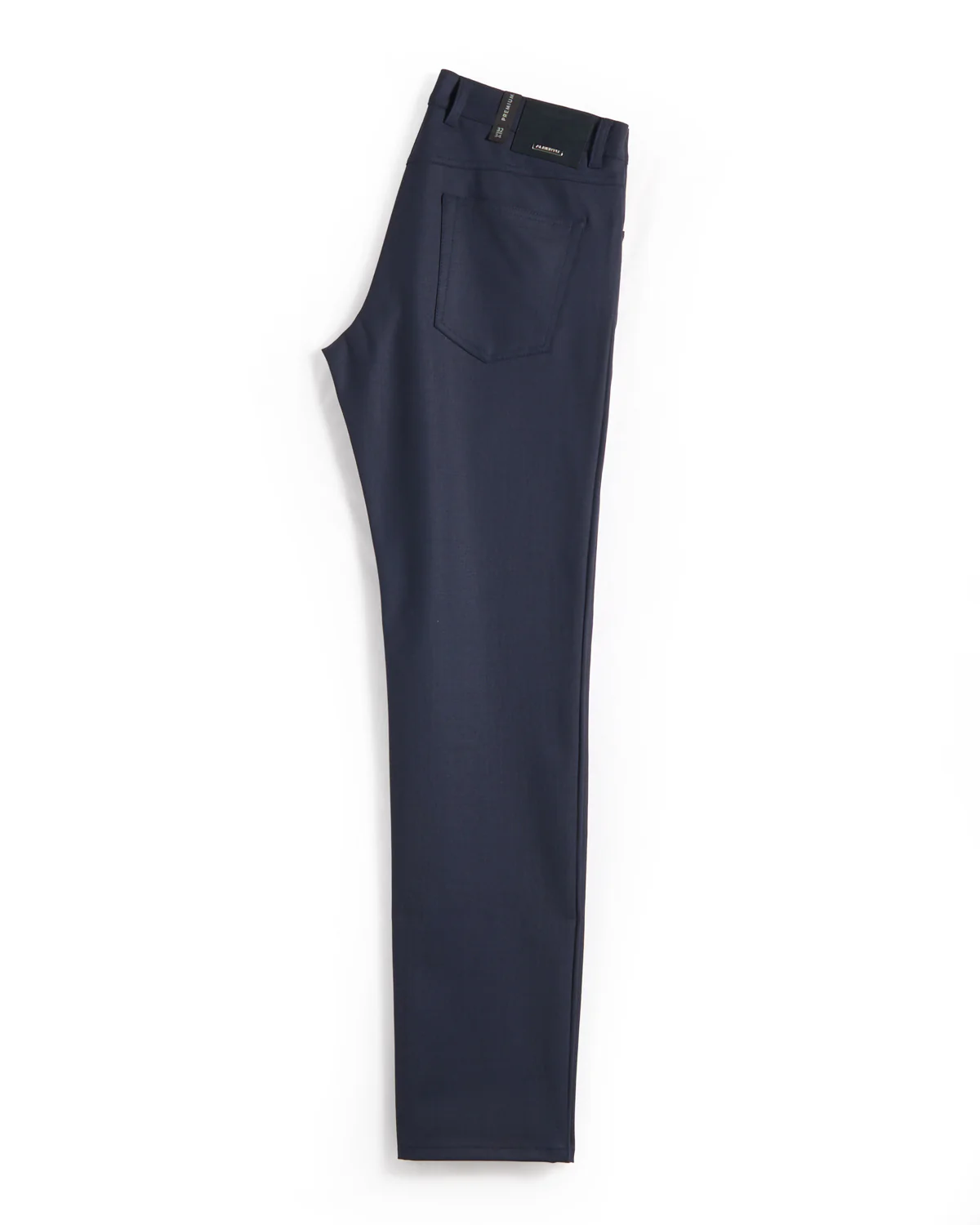Navy Performance Wool Mix Dressy 5 Pocket Pants - Image 3