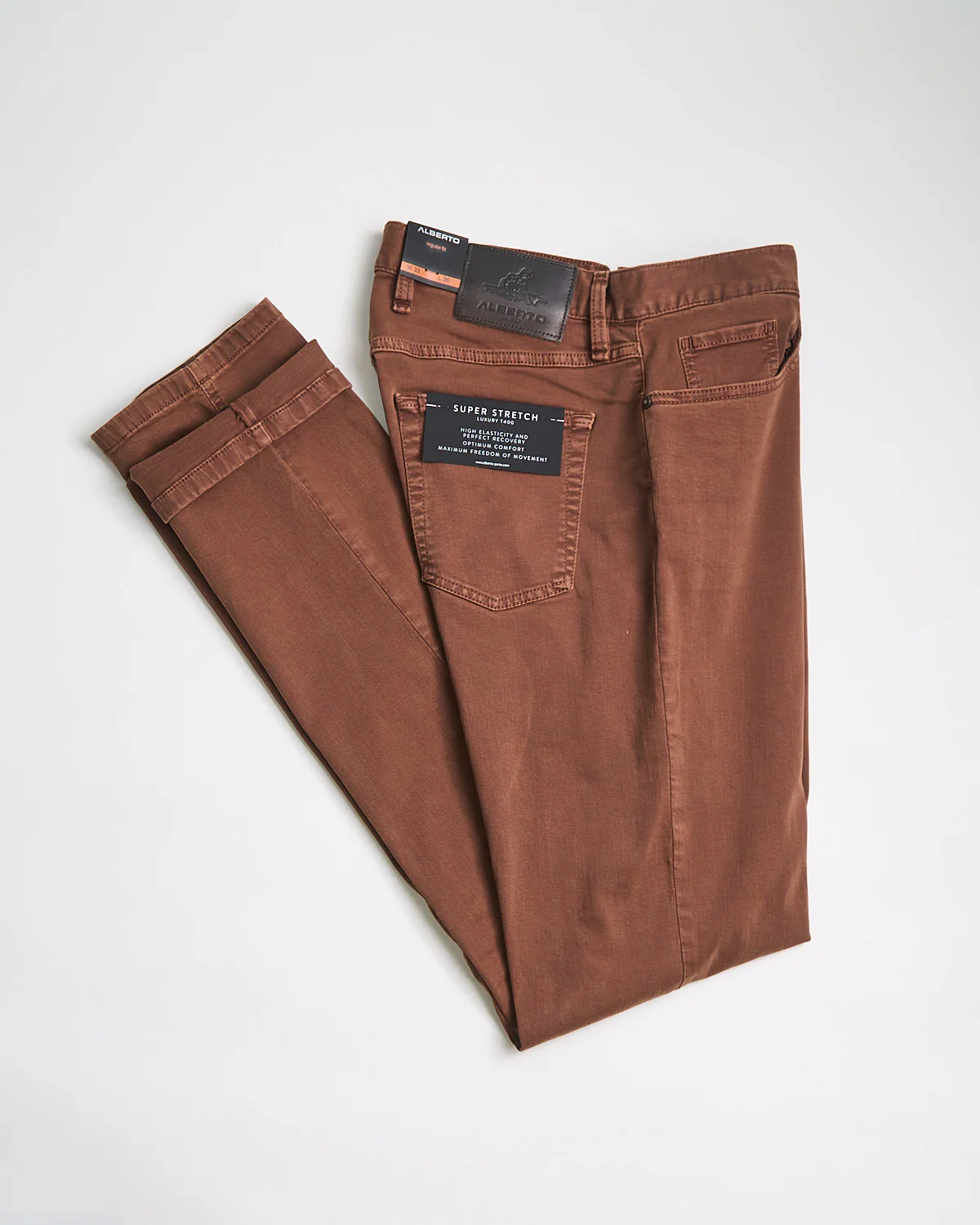 'Pipe' Regular Fit Super Stretch Vintaged Denim