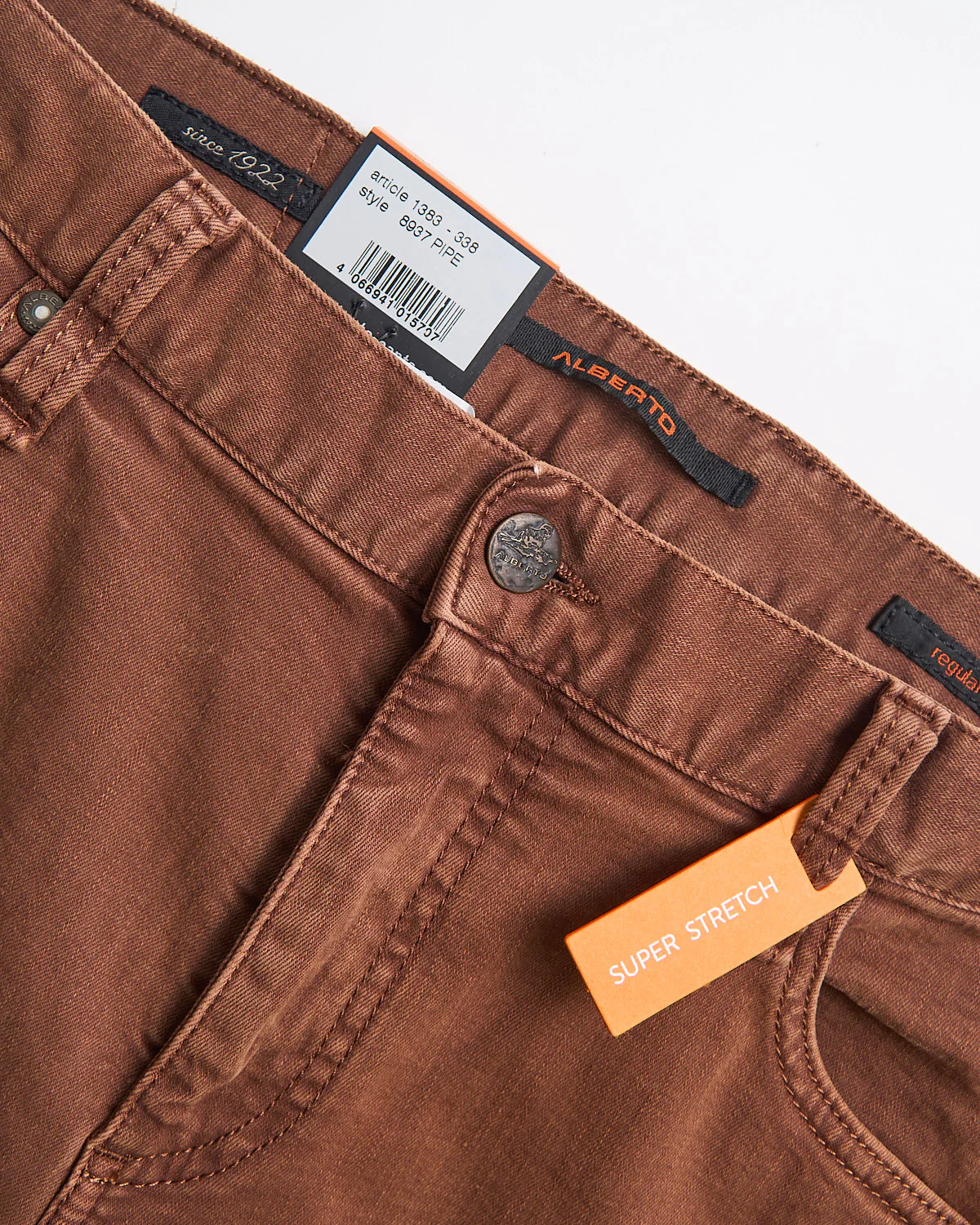 'Pipe' Regular Fit Super Stretch Vintaged Denim - Image 2
