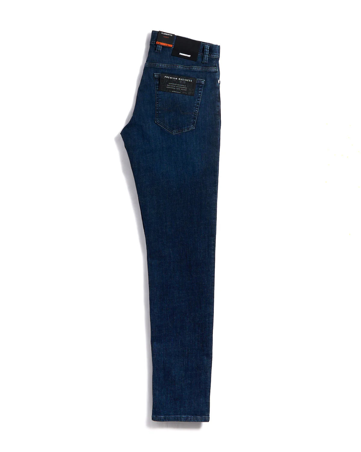 Premium Business Denim Indigo Rinsed Stretch Jeans - Image 3
