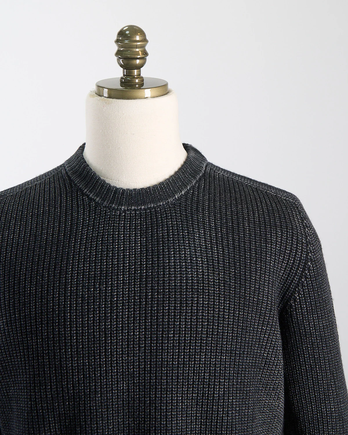 Brushed, 15 Gauge, 100% Merino, Crewneck Sweater - Image 2