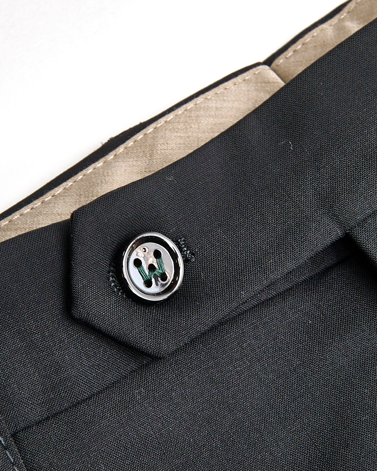 Black 'Chaia' Relaxed Fit Wool Trousers - Image 3