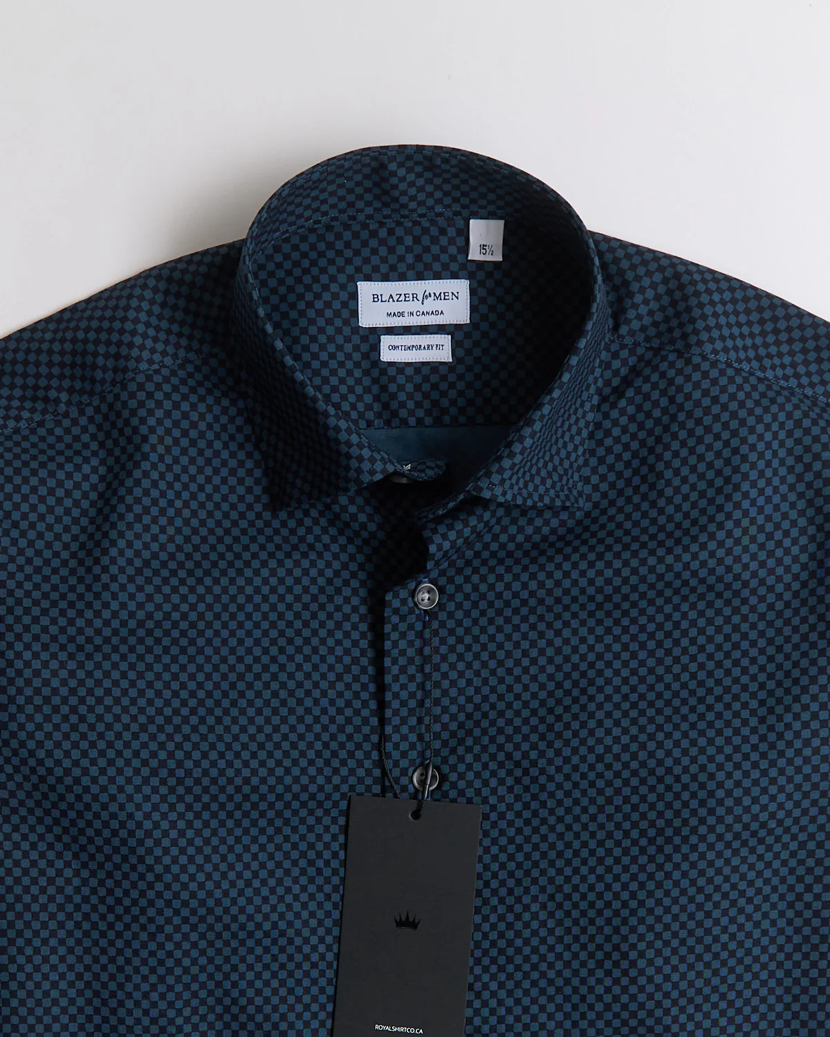 Japanese Printed Checkerboard Chambray Shirt - Image 2
