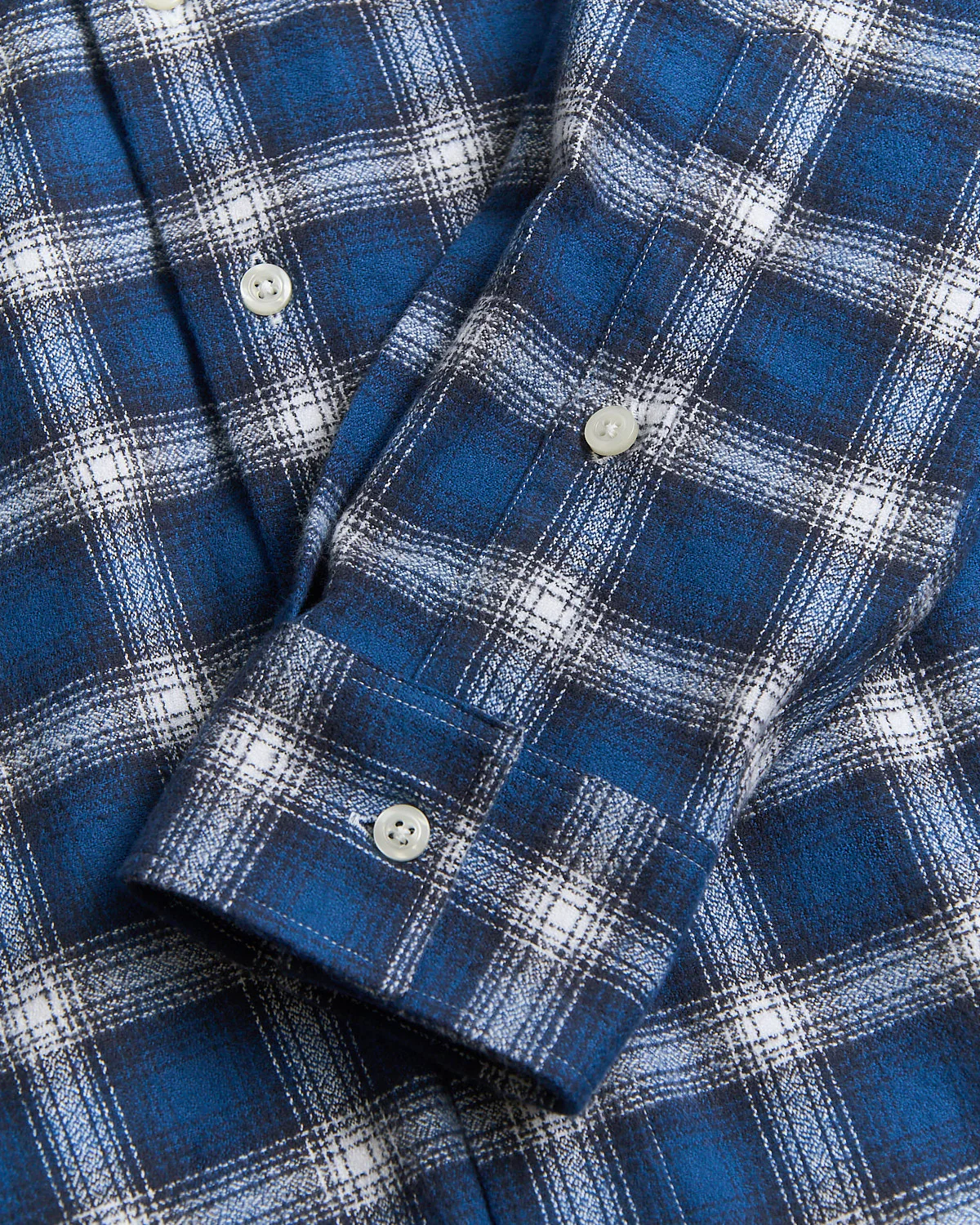 'Mammoth Flannel' Gradient Plaid Crepe Flannel Shirt - Image 3