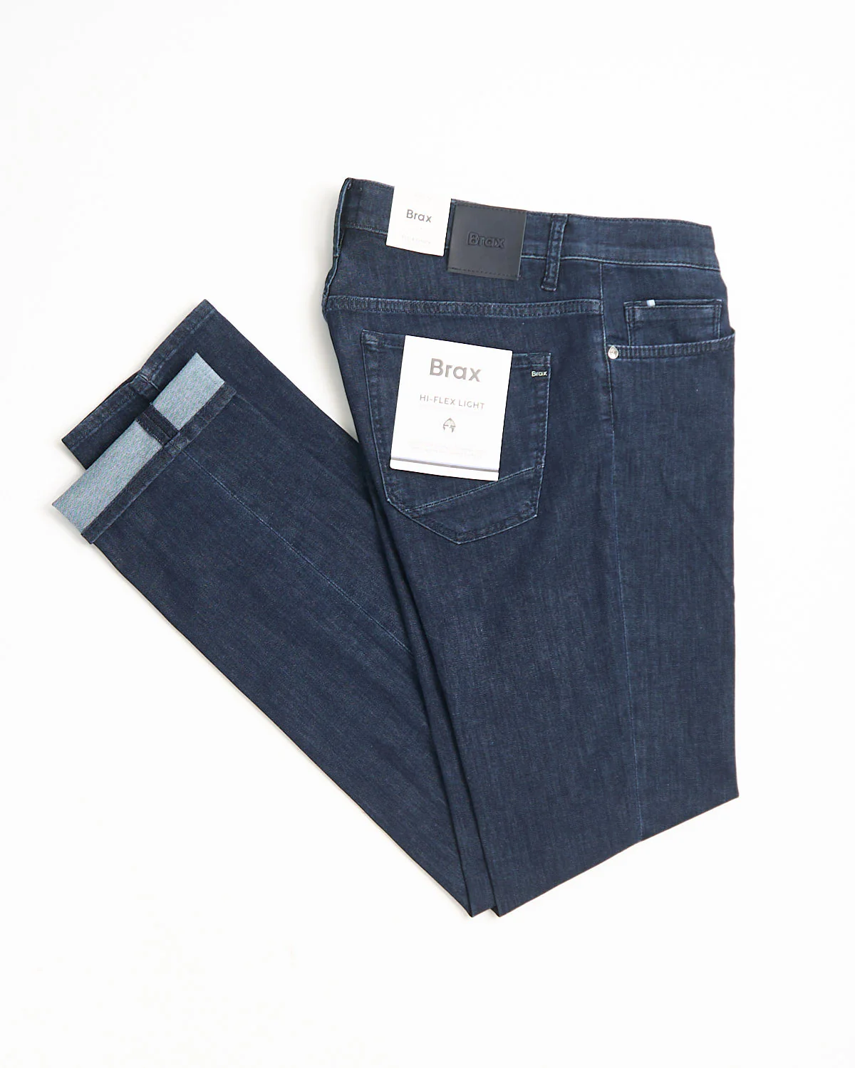 Dark Blue Chuck Hi-Flex Light Rinsed Denim Jeans
