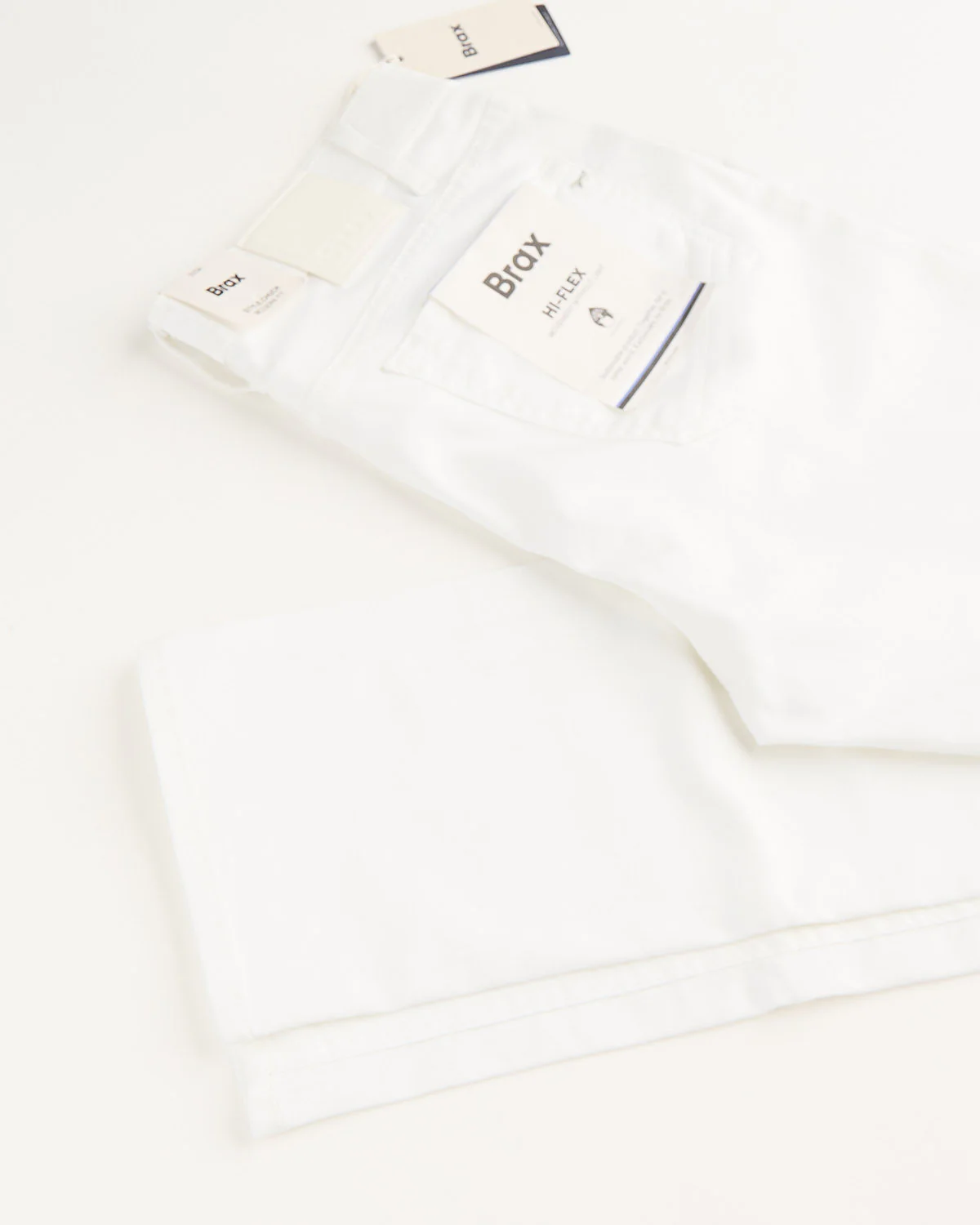 White Chuck Hi-Flex Stretch Cotton 5 Pocket Pants - Image 3