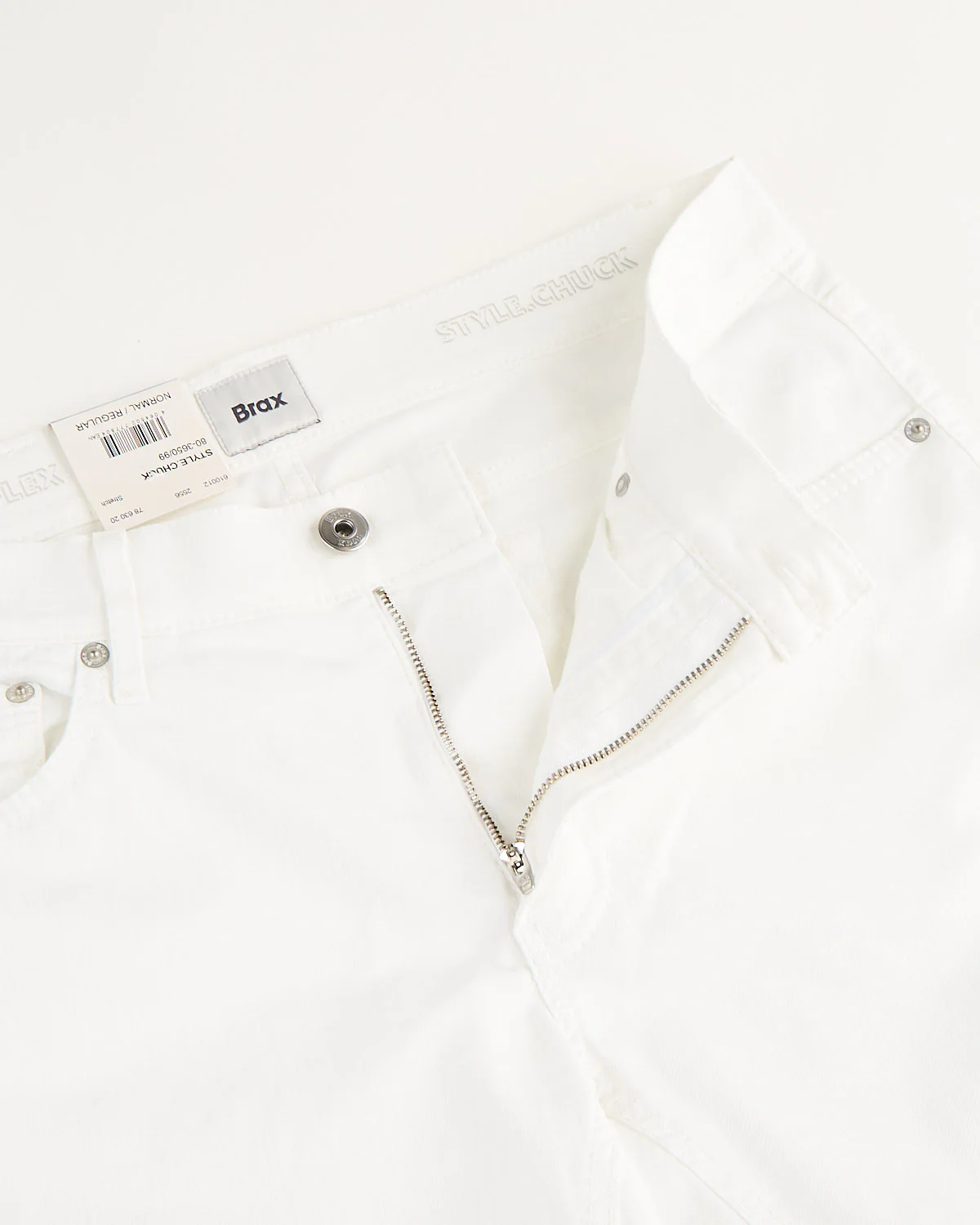 White Chuck Hi-Flex Stretch Cotton 5 Pocket Pants - Image 4