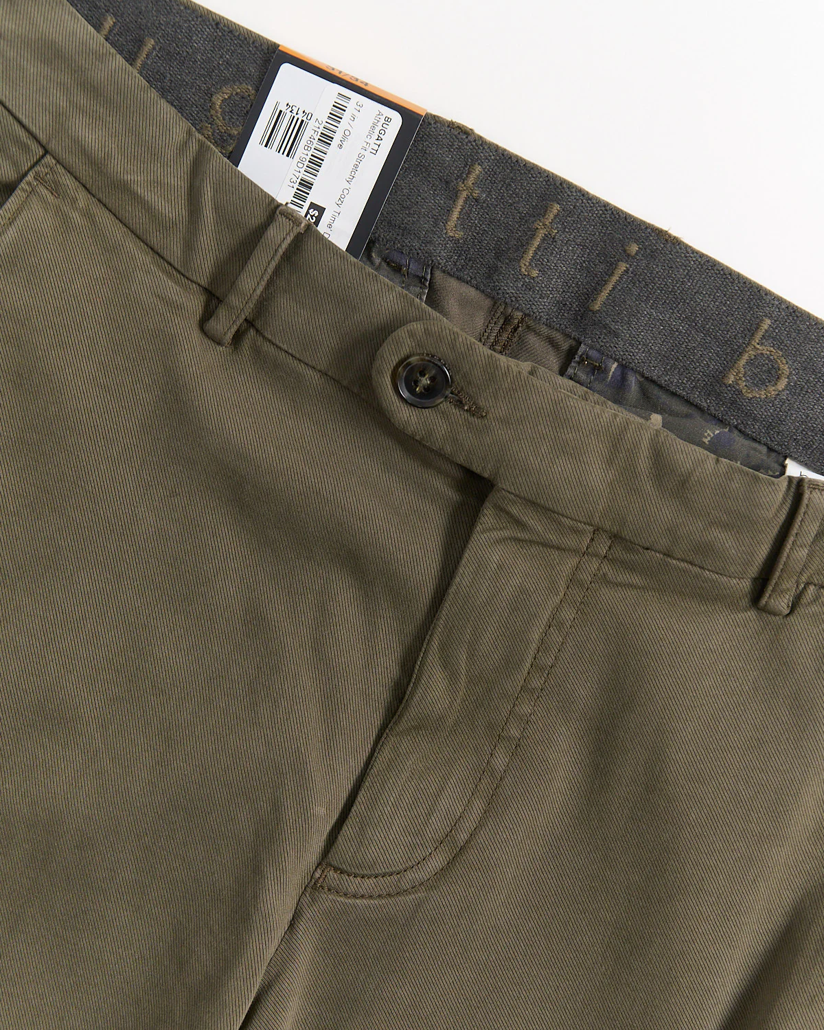 Athletic Fit Stretchy 'Cozy Time' Dressy Cotton Chinos - Image 5