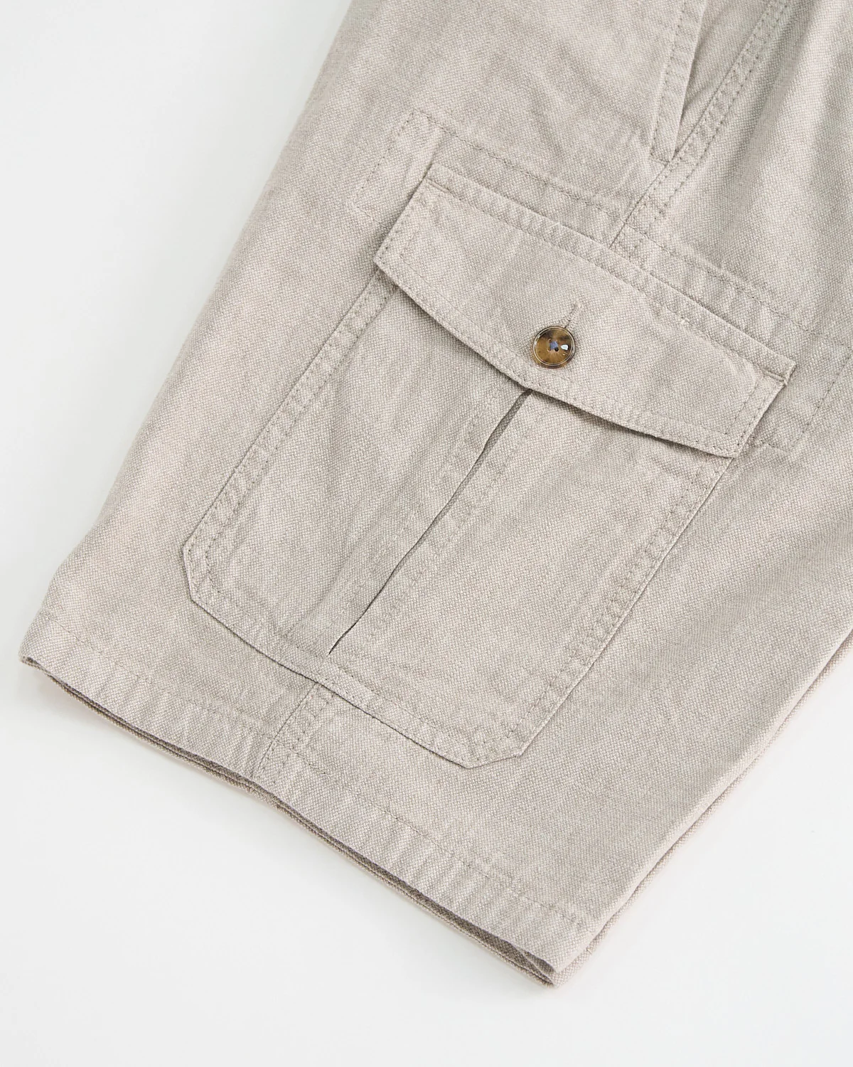 Casual Linen Cargo Shorts - Image 5