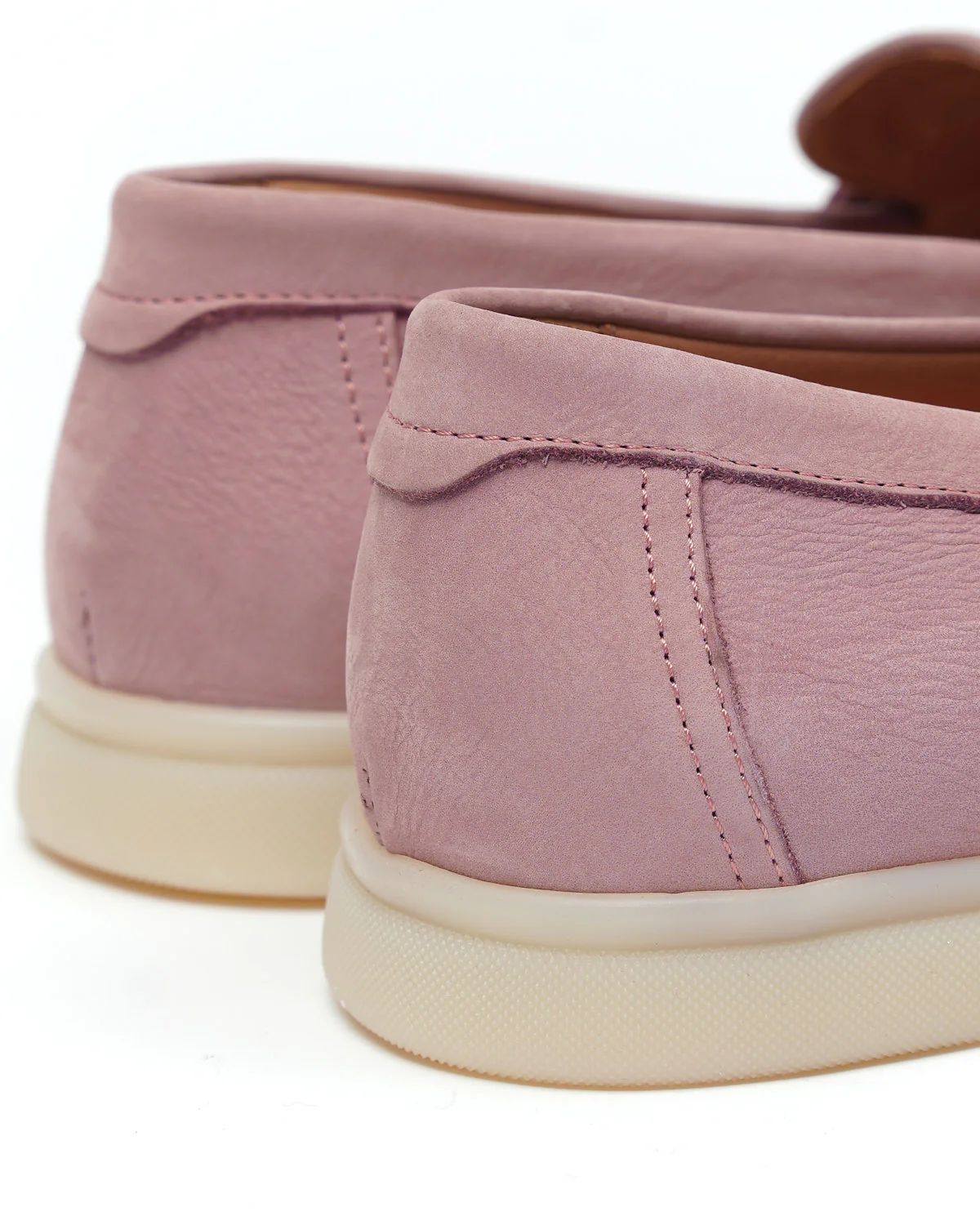 Pink Morbidone Leather Loafers - Image 6