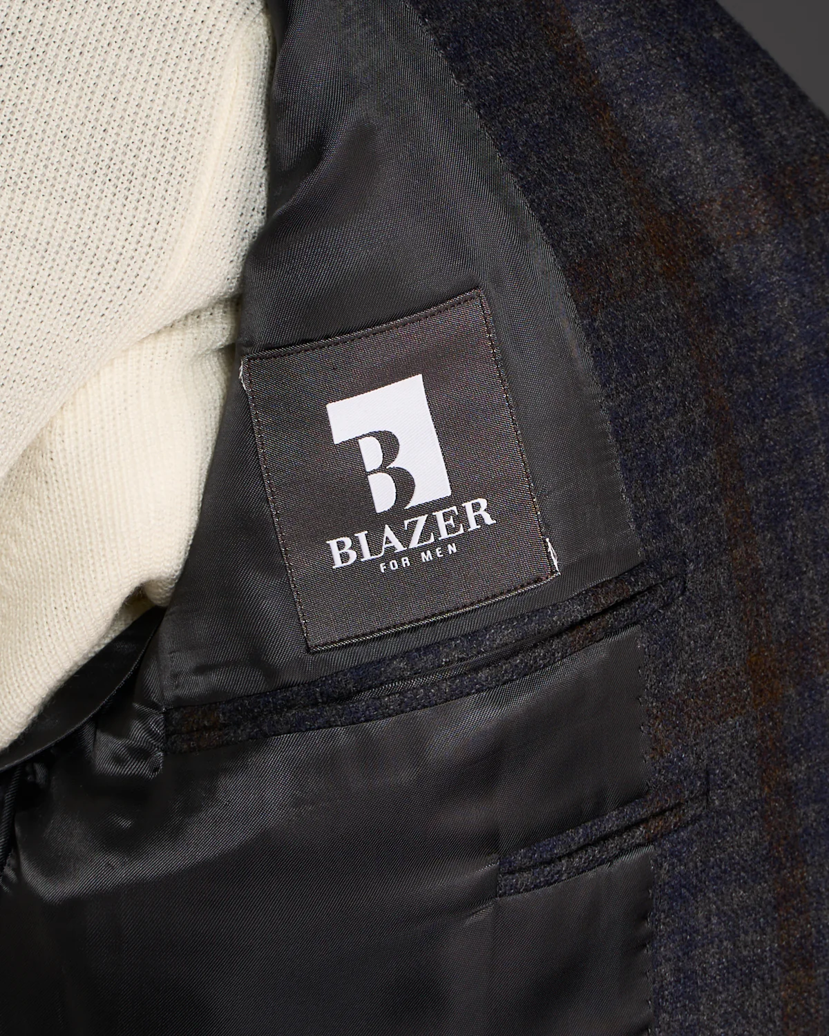 Rich Check Wool Soft 'Kei' Jacket - Image 8