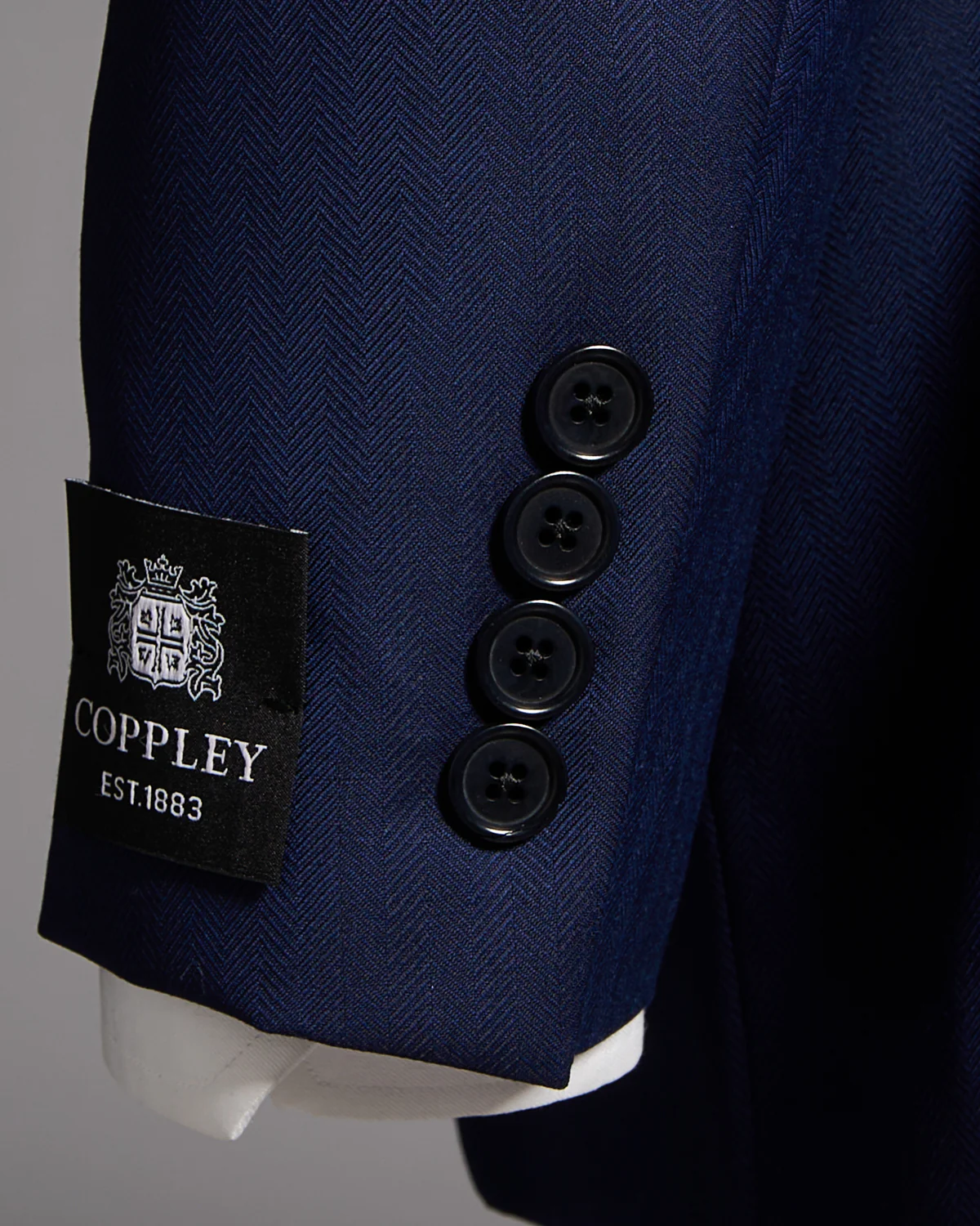 Angelico Platinum140'stonal Herringbone Suit - Image 7