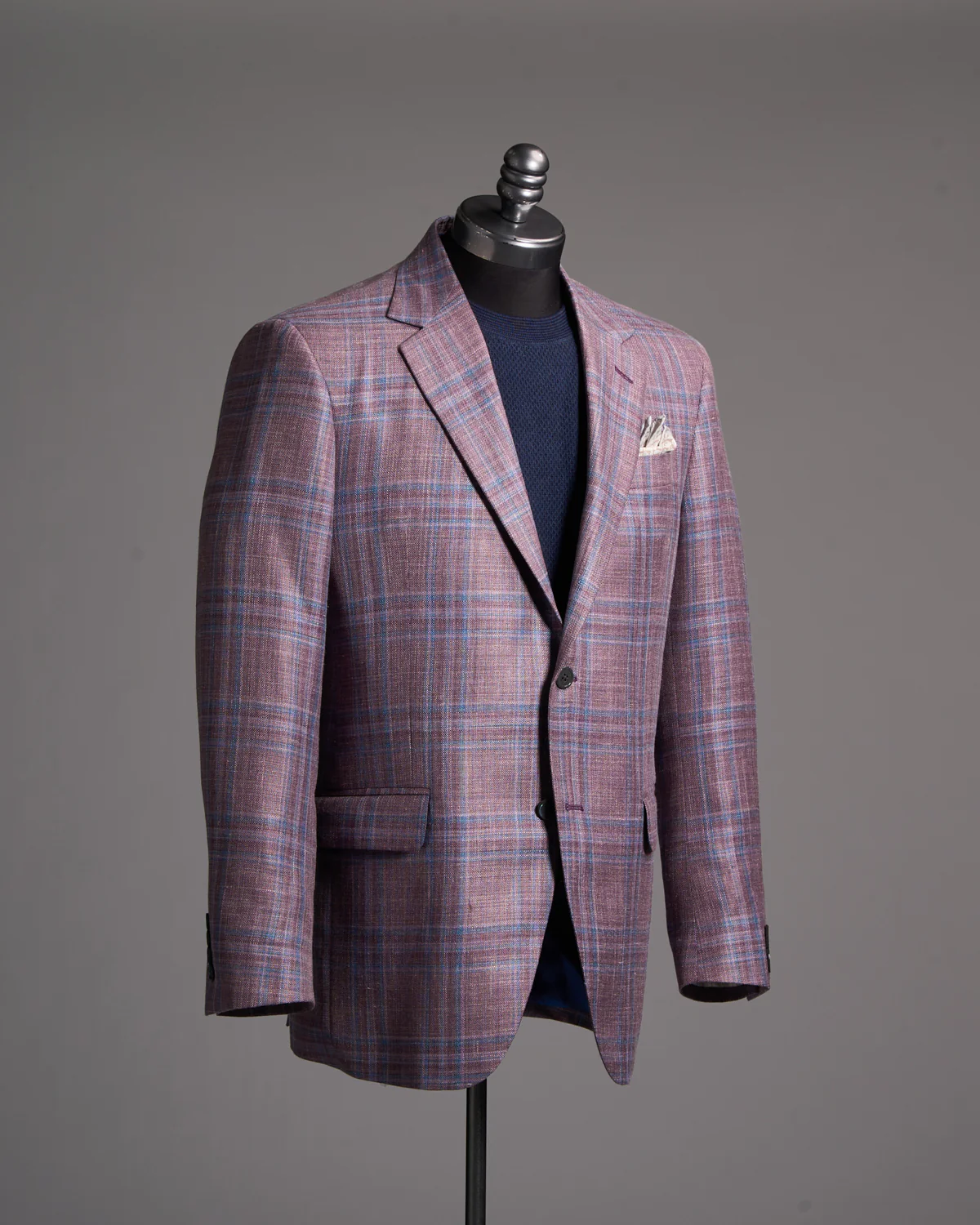 Loro Piana Summertime Textured Check Sports Jacket