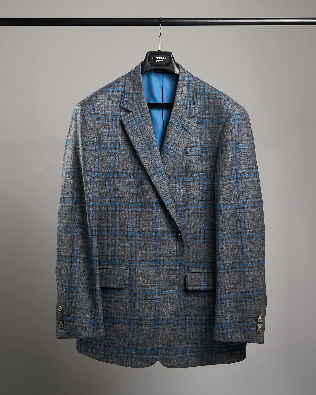 Silver & Blue Summertime Check Sport Jacket