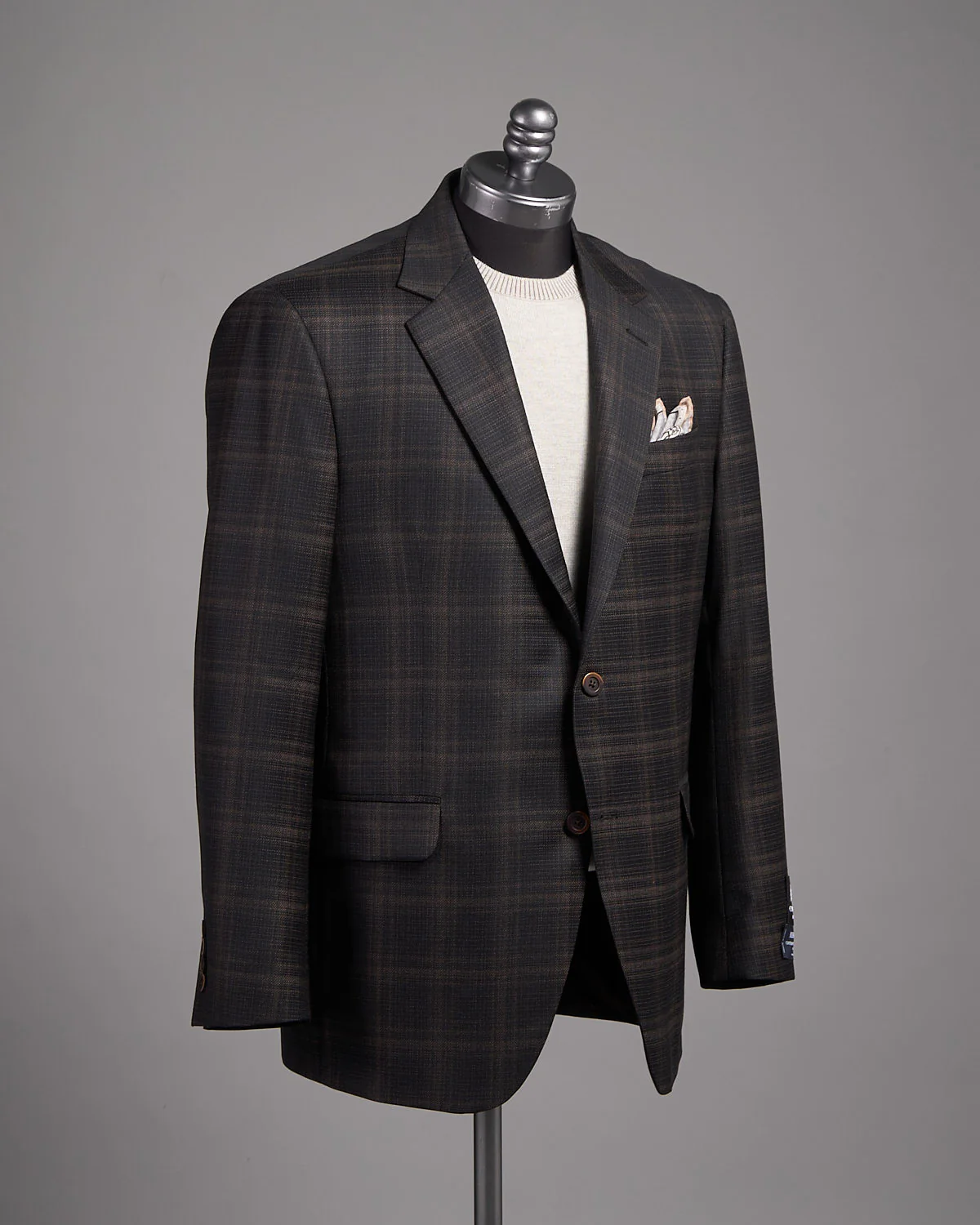 Super 130's Wool Check 'Gibson' Fit Sport Jacket
