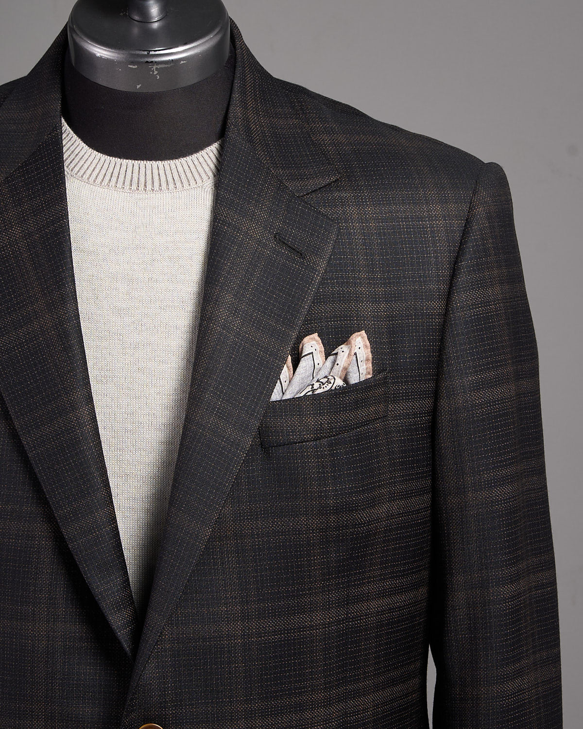Super 130's Wool Check 'Gibson' Fit Sport Jacket - Image 2