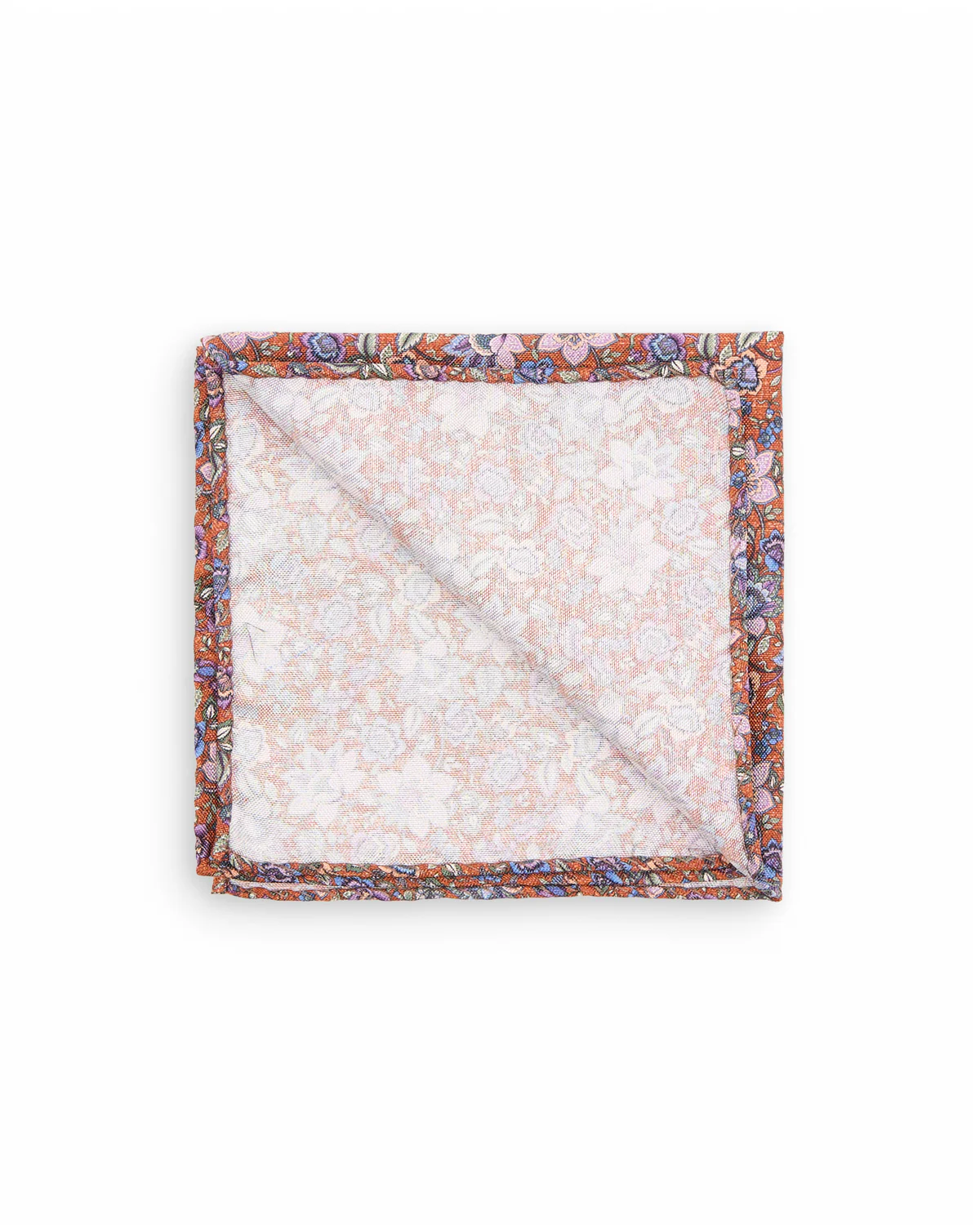 Printed Panama Floral Verdant Melange Pocket Square - Image 2
