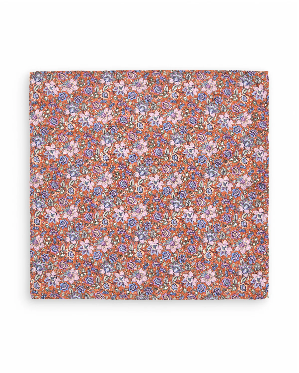 Printed Panama Floral Verdant Melange Pocket Square - Image 3