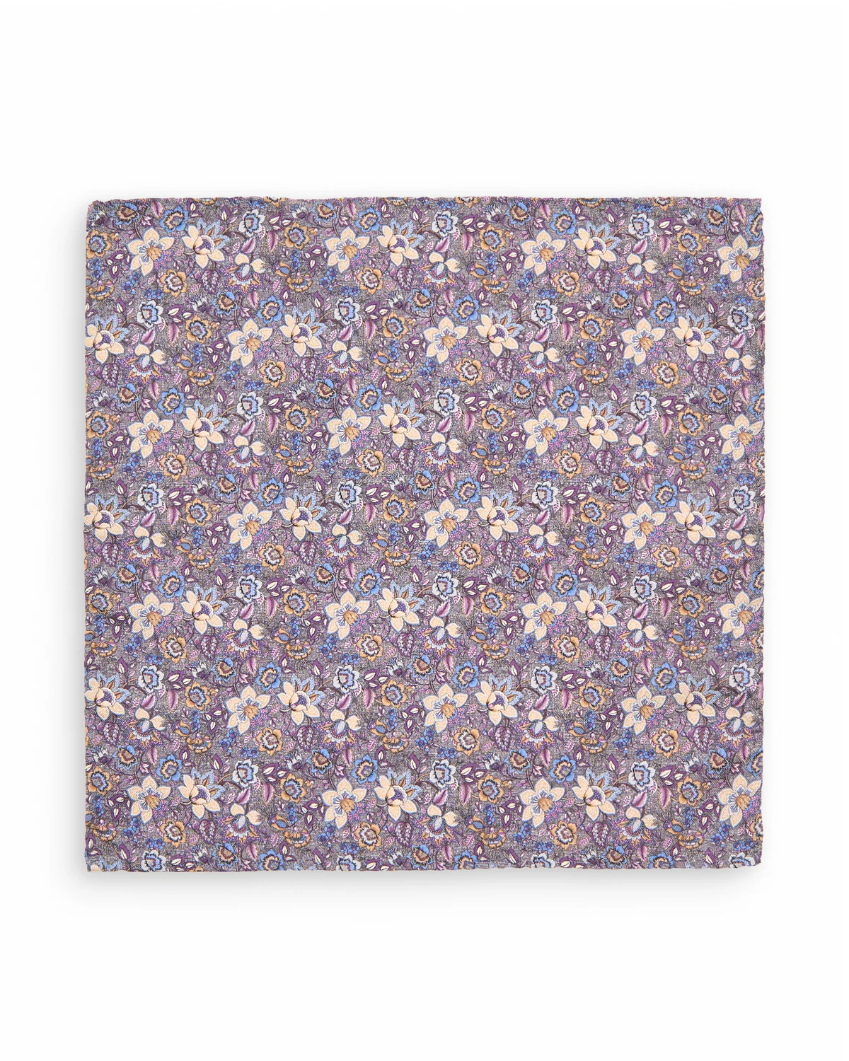 Printed Panama Floral Verdant Melange Pocket Square - Image 3