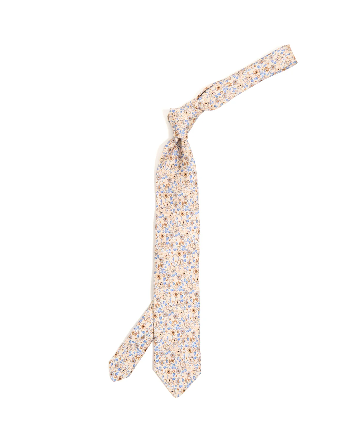 Sand Floral Silk Tie - Image 2
