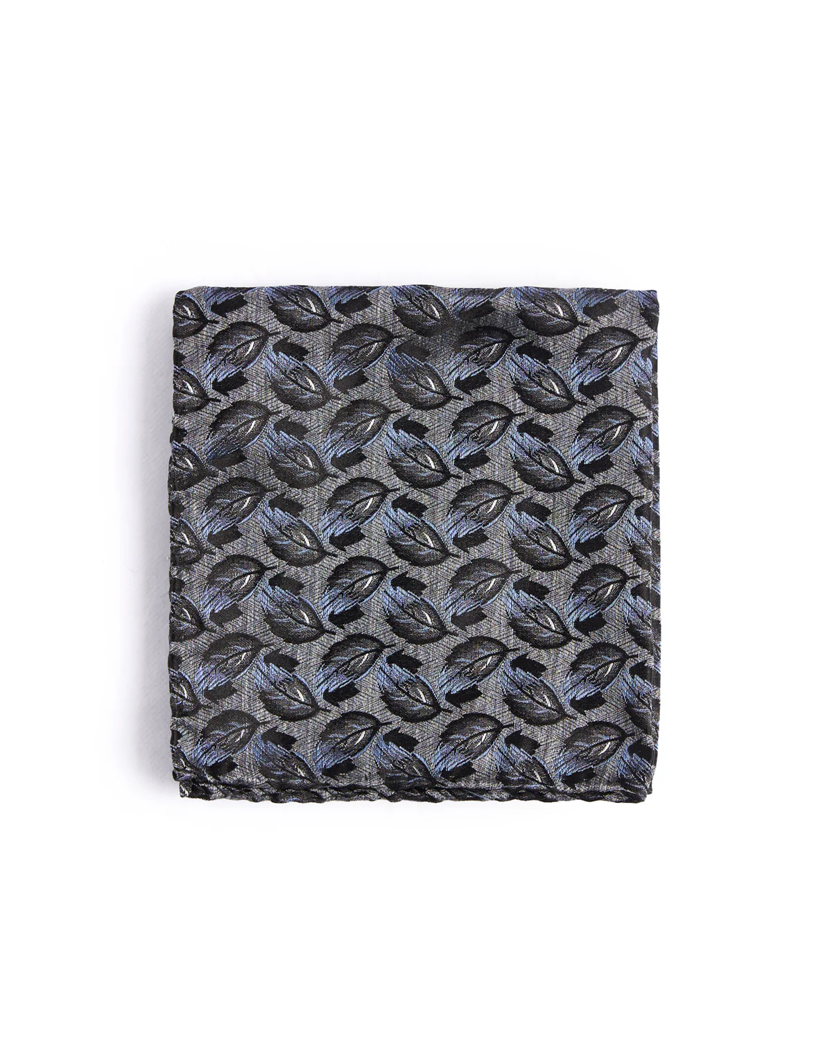 Silk Cascading Leaves Pocket Square