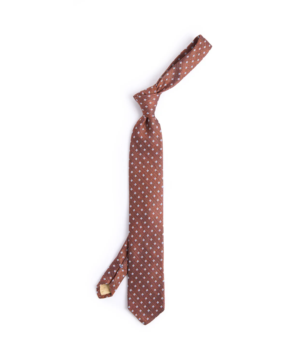 Silk/Linen Melange Sqare Medallion Tie