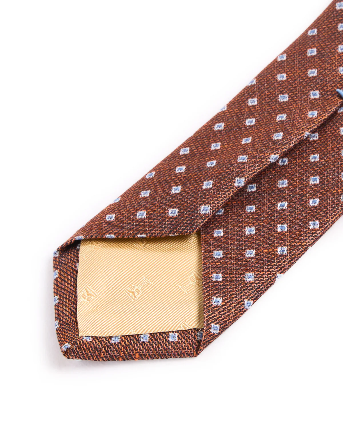 Silk/Linen Melange Sqare Medallion Tie - Image 3