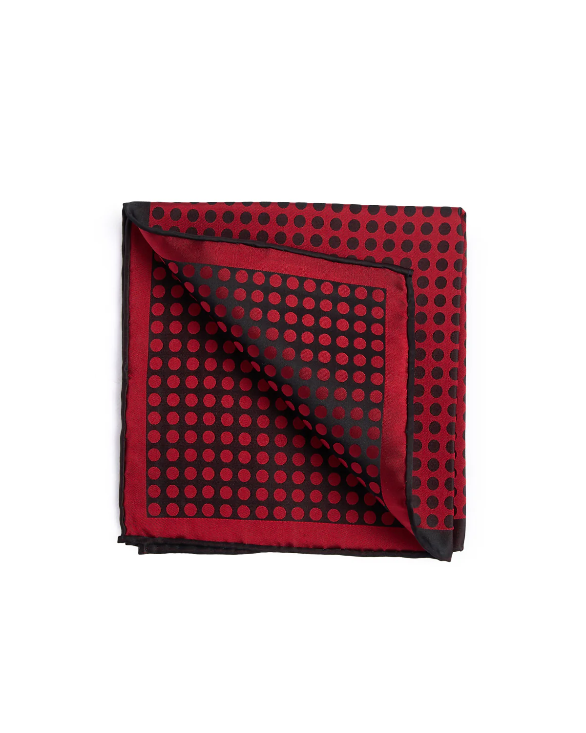 Silk Polka Dot Pocket Square - Image 2
