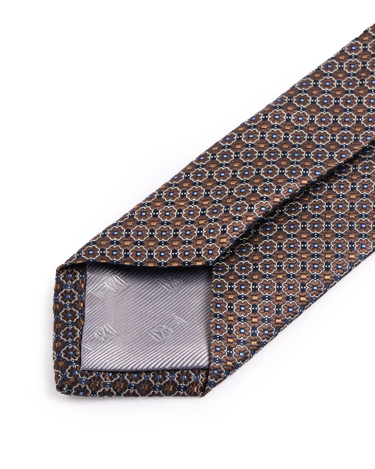 Silk Woven Jacquard Floral Medallion Tie - Image 3
