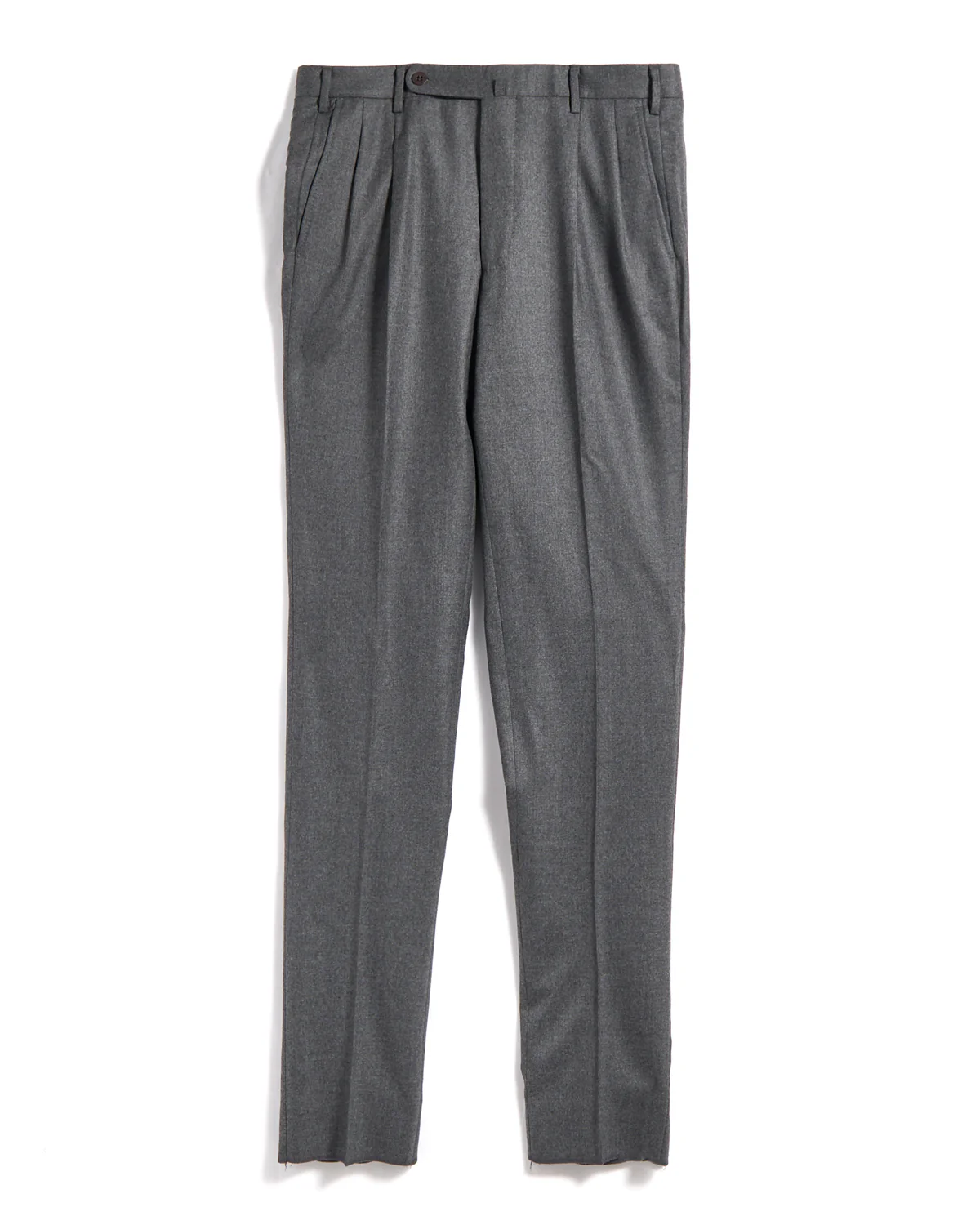 Super 120's Light Flannel Double Pleated Dress Pants - Image 5