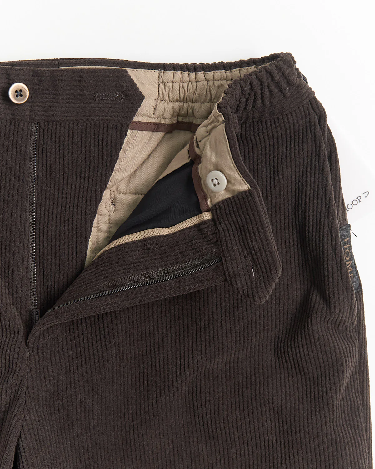Wide Fit Technical Medium Wale Corduroy Casual Pants - Image 4