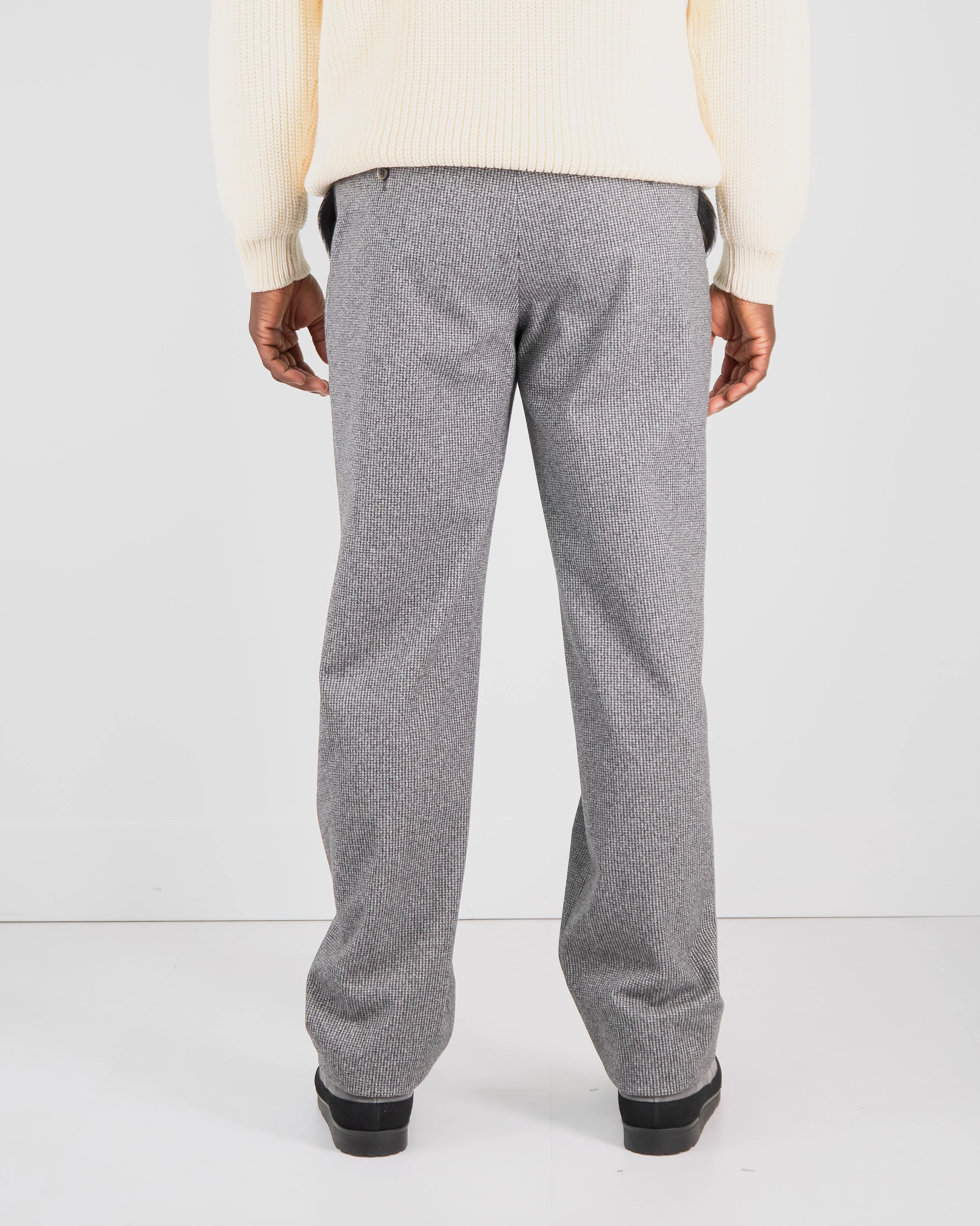 Wide Fit Ultra Soft Plush Tech Tweed Casual Pants - Image 4