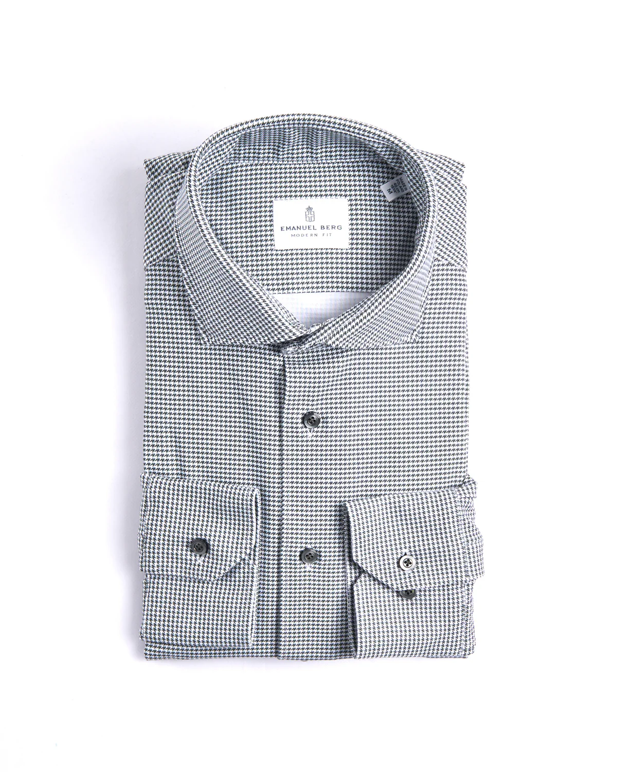 Mini Check Modern 4Flex Knit Shirt With Contrast