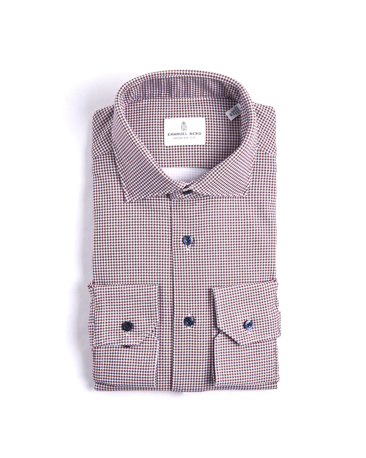Mini Check Modern 4Flex Knit Shirt With Contrast