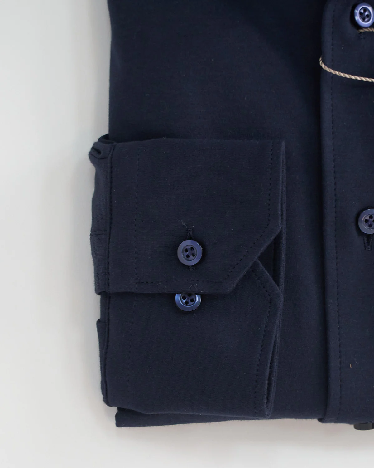 Modern Fit Navy 4Flex Jersey Stretch Shirt - Image 2