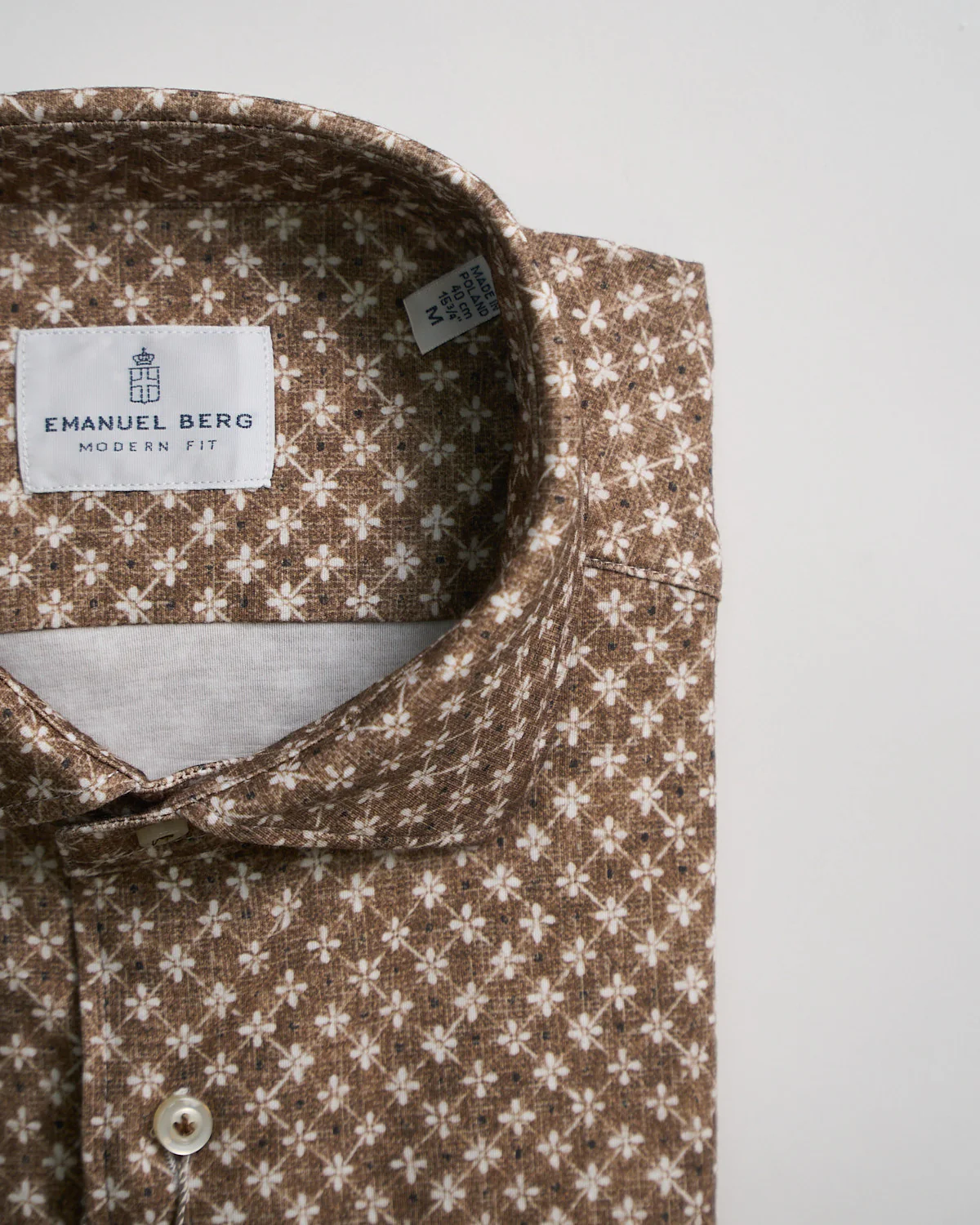 Modern Fit 'Albini 4 Flex' Floral Neat Stretch Knit Shirt - Image 2