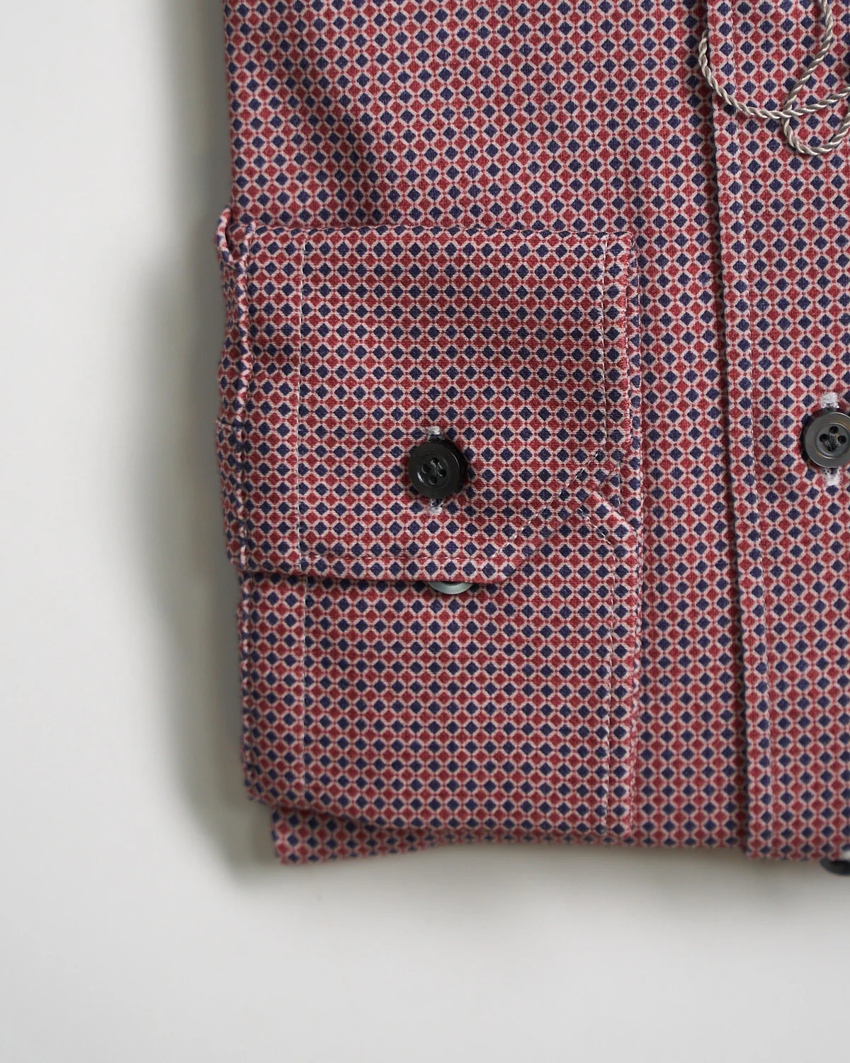 Modern Fit 'Albini 4 Flex' Neat Pattern Stretch Knit Shirt - Image 3