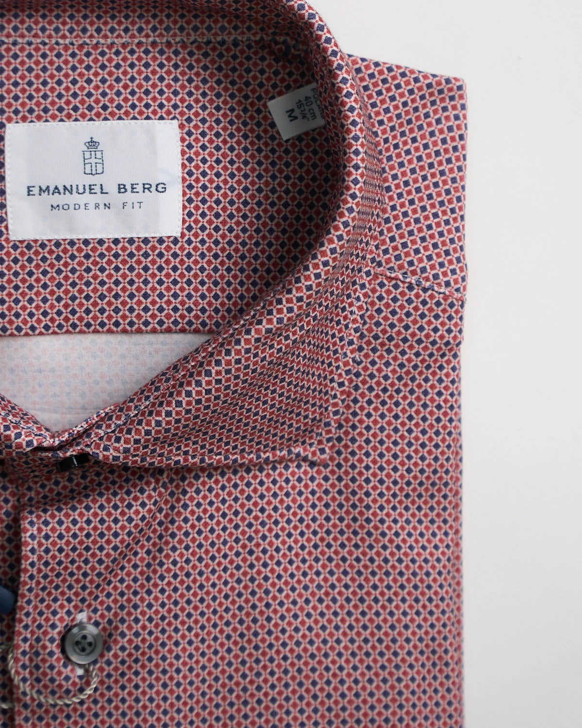 Modern Fit 'Albini 4 Flex' Neat Pattern Stretch Knit Shirt - Image 4