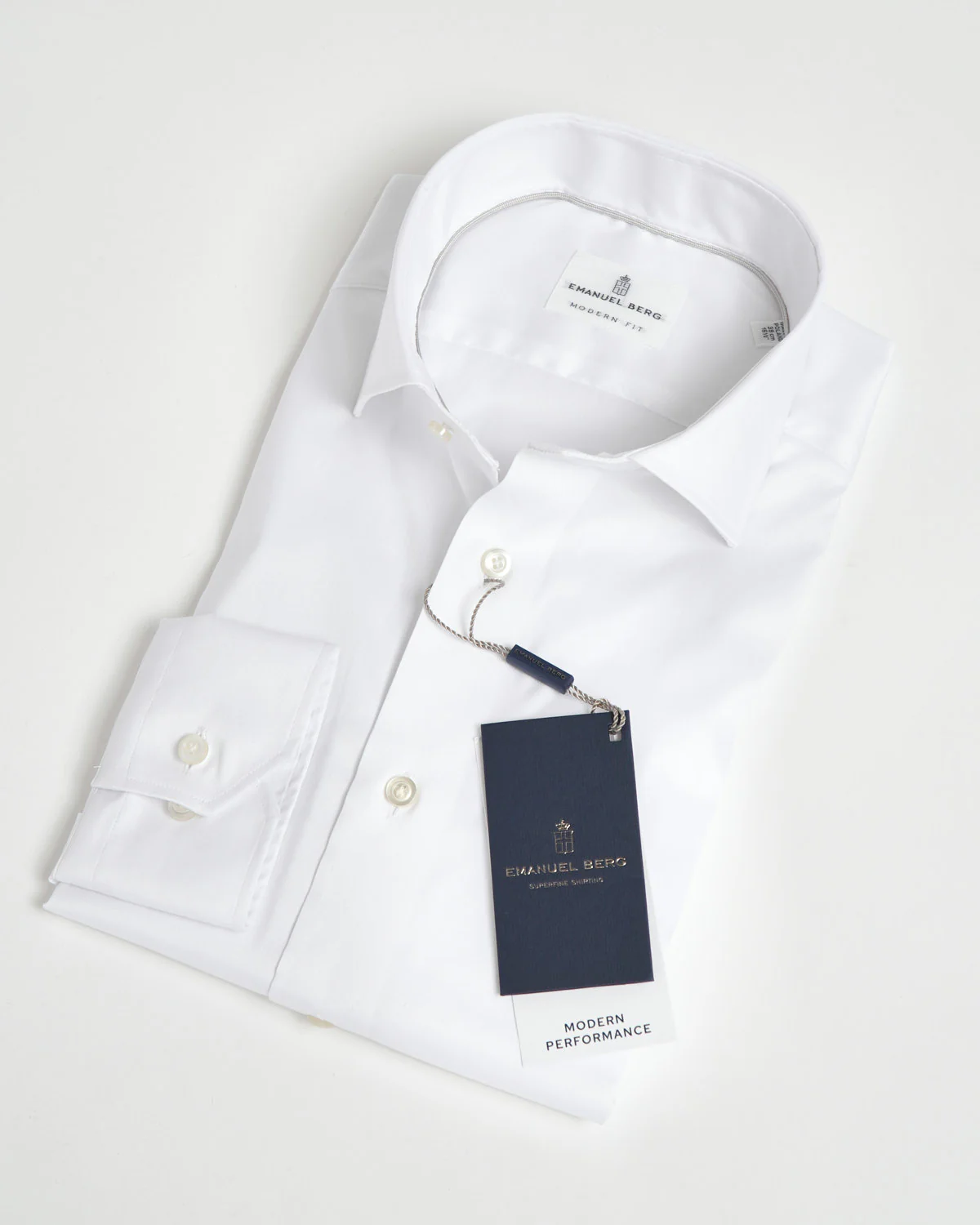 Modern Fit Performance Solid Stretch Dress Shirt - Image 3