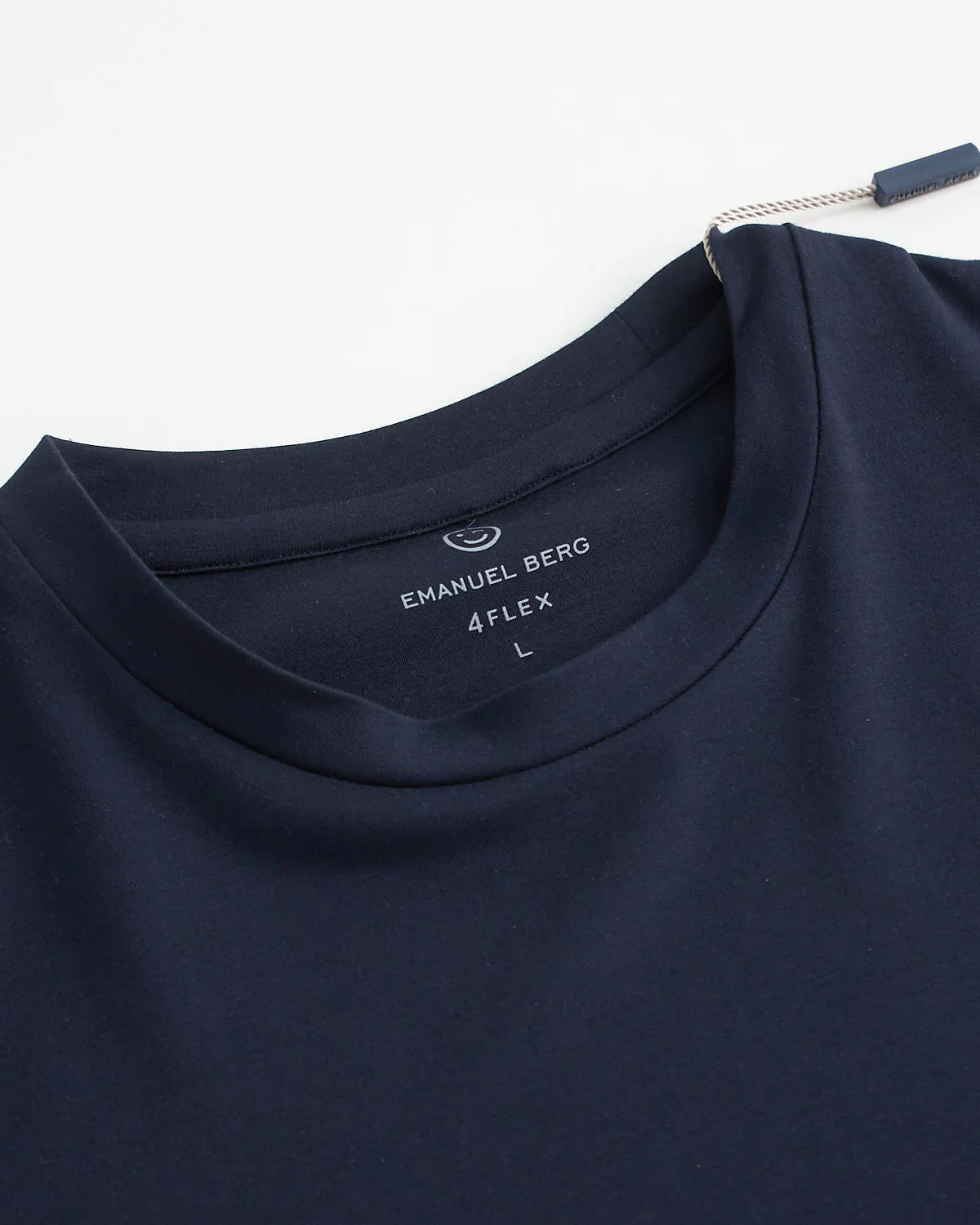 Navy Modern Fit 4Flex Knit T-Shirt - Image 4