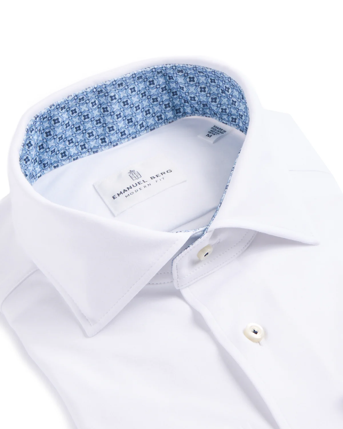 Solid Modern 4Flex Knit Shirt With Contrast - Image 2