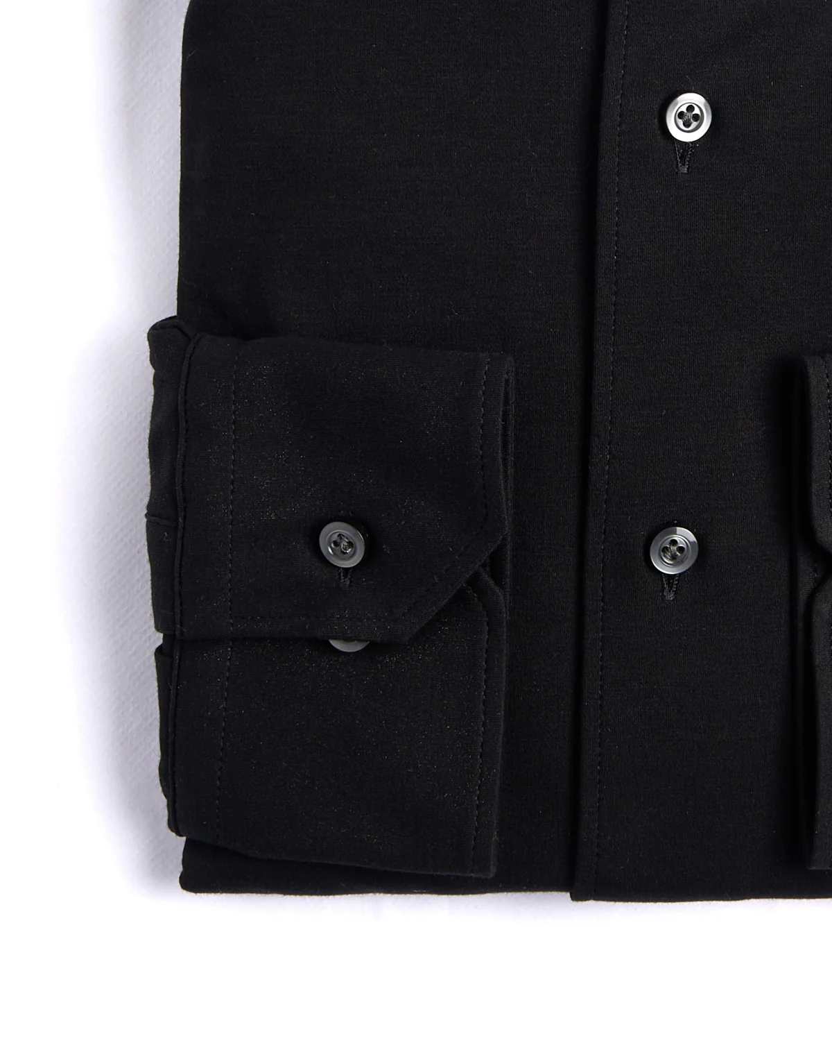 Solid Modern 4Flex Knit Shirt With Contrast - Image 3