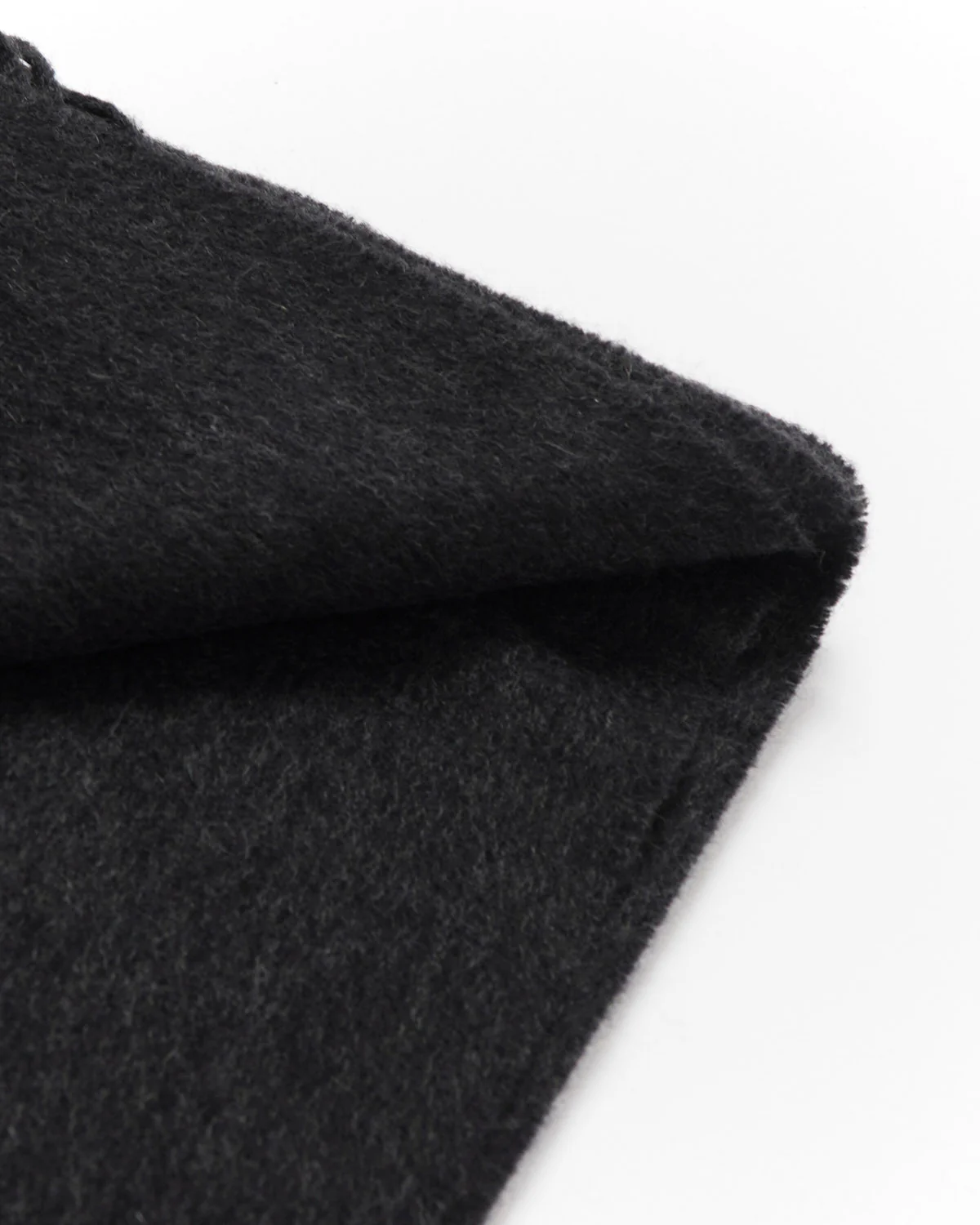 Solid Cashmere Scarf / Charcoal - Image 3