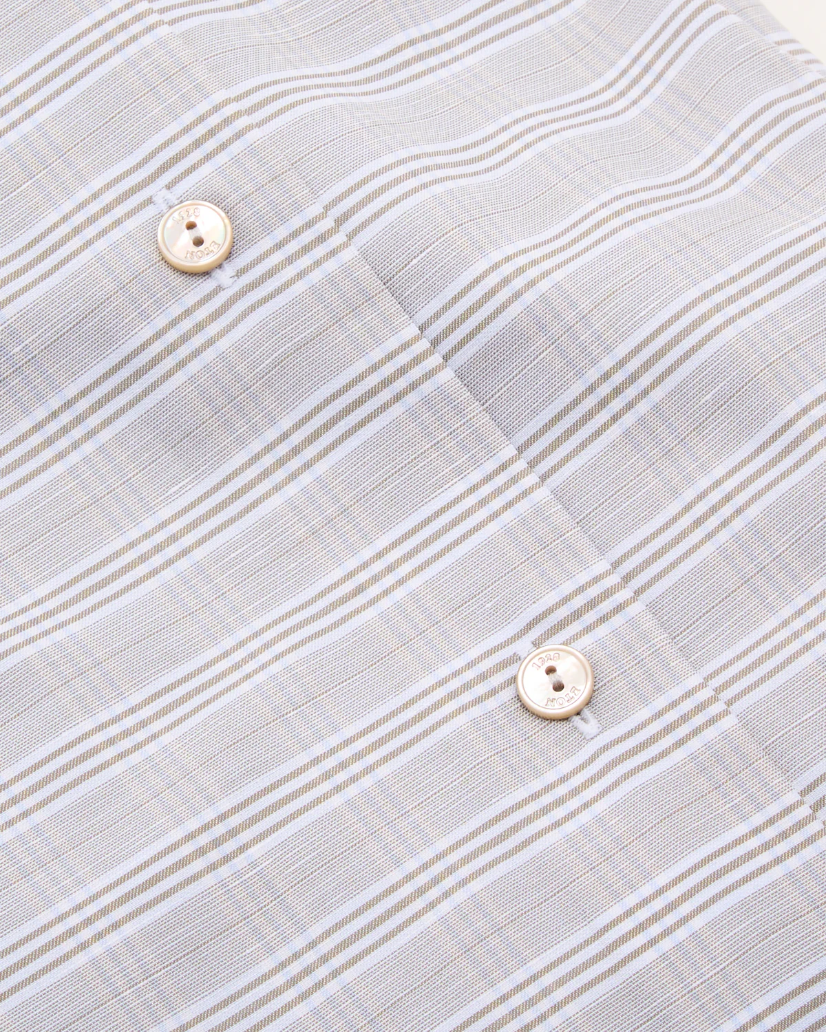 Check Cotton 7 Linen Contemporary Shirt - Image 4