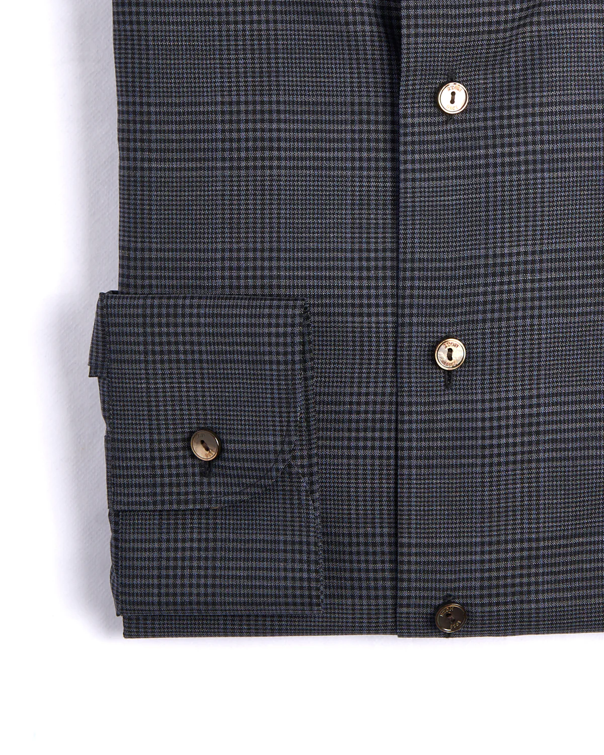 Check Merino Wide Spread Shirt - Contemporary Fit - Image 3