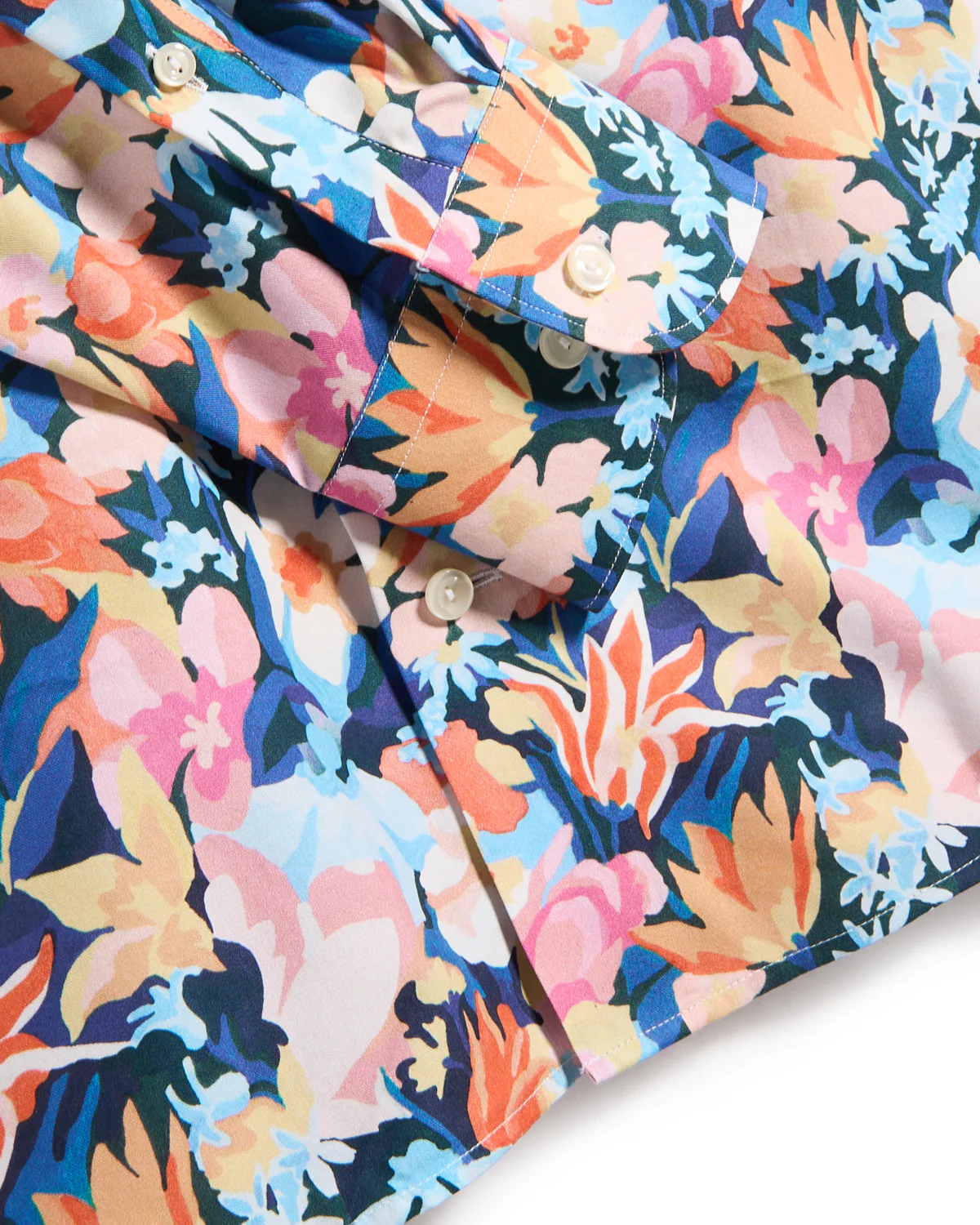 Floral Cotton Tencel Contemporary Shirt - Image 3