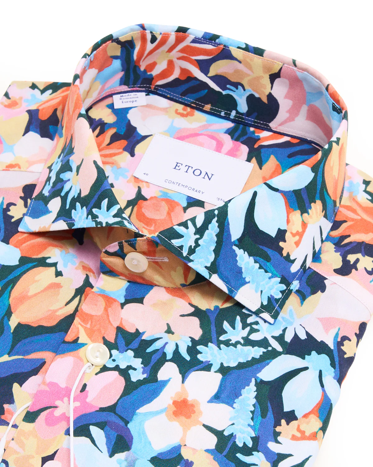 Floral Cotton Tencel Contemporary Shirt - Image 4