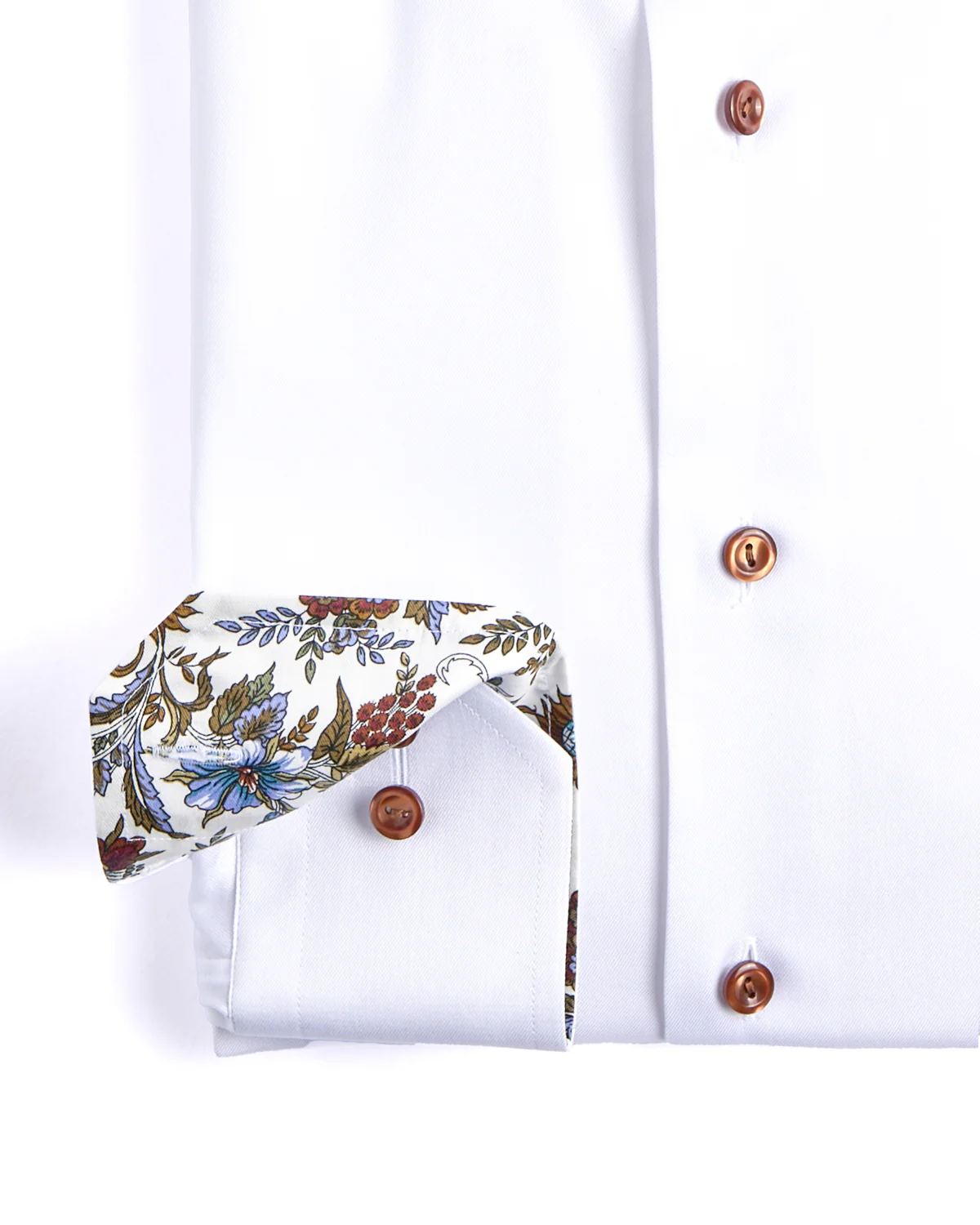 Floral Effect Slim Fit Twill Shirt - Image 3